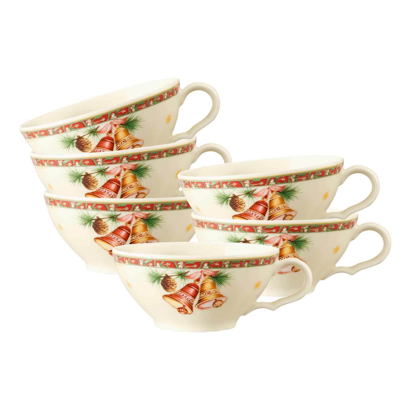 Seltmann Weiden Teetassen Marieluise Weihnachtsnostalgie 130 ml 6er Set - Bild 1