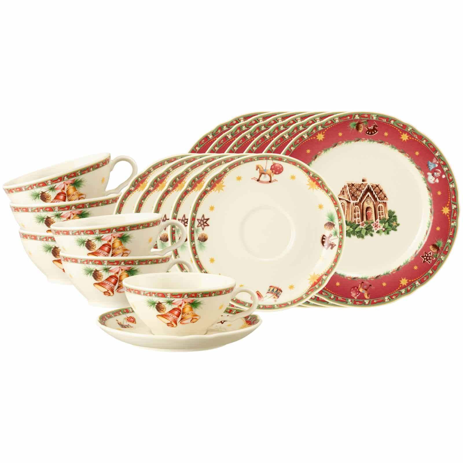 Seltmann Weiden Teeservice Marieluise Weihnachtsnostalgie 18er Set - Bild 1