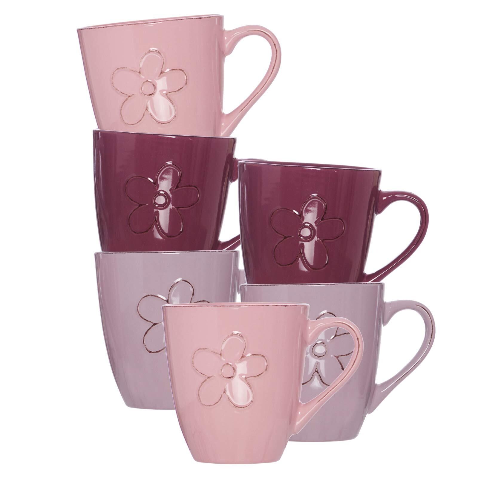 Ritzenhoff & Breker Henkelbecher Flower 520 ml 6er Set