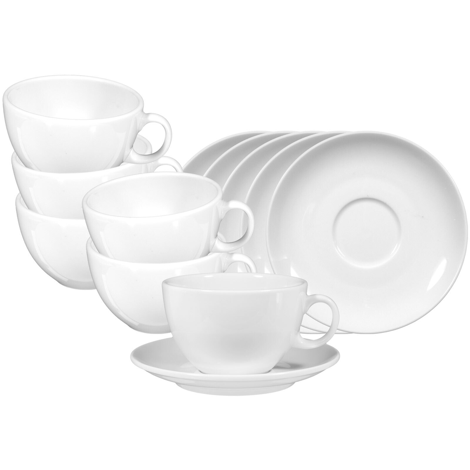 Seltmann Weiden Milchkaffeetassen mit Untertassen VIP. 370 ml 6er Set