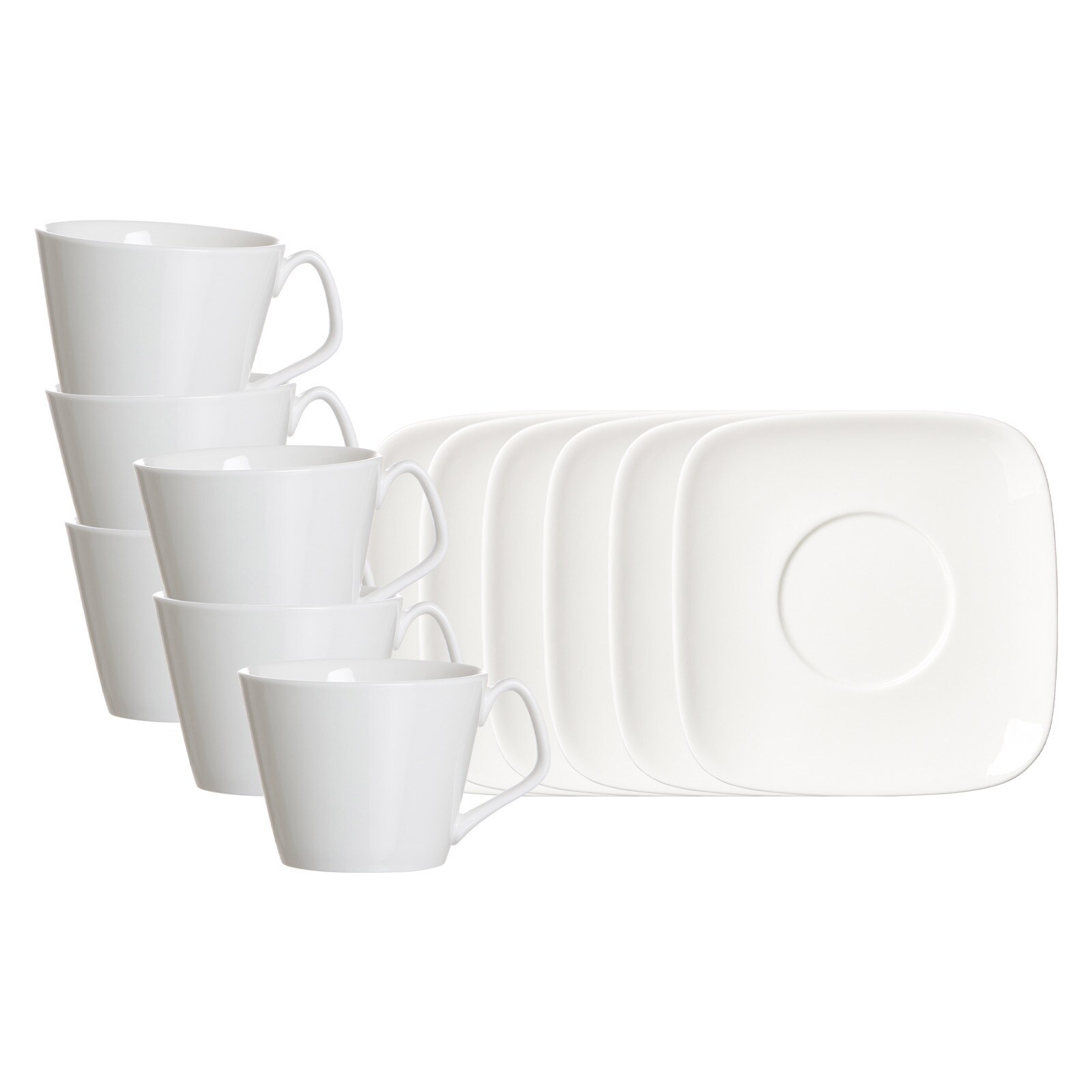 Ritzenhoff & Breker Kaffeetassen mit Untertassen Arena 200 ml 6er Set - Bild 1