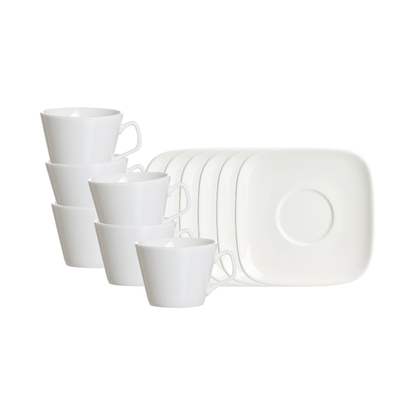 Ritzenhoff & Breker Espressotassen mit Untertassen Arena 80 ml 6er Set
