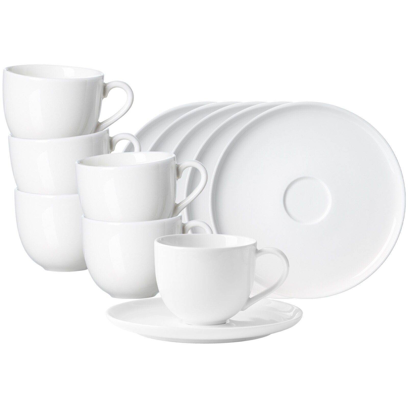 Ritzenhoff & Breker Kaffeetassen mit Untertassen Skagen 220 ml 6er Set - Bild 1