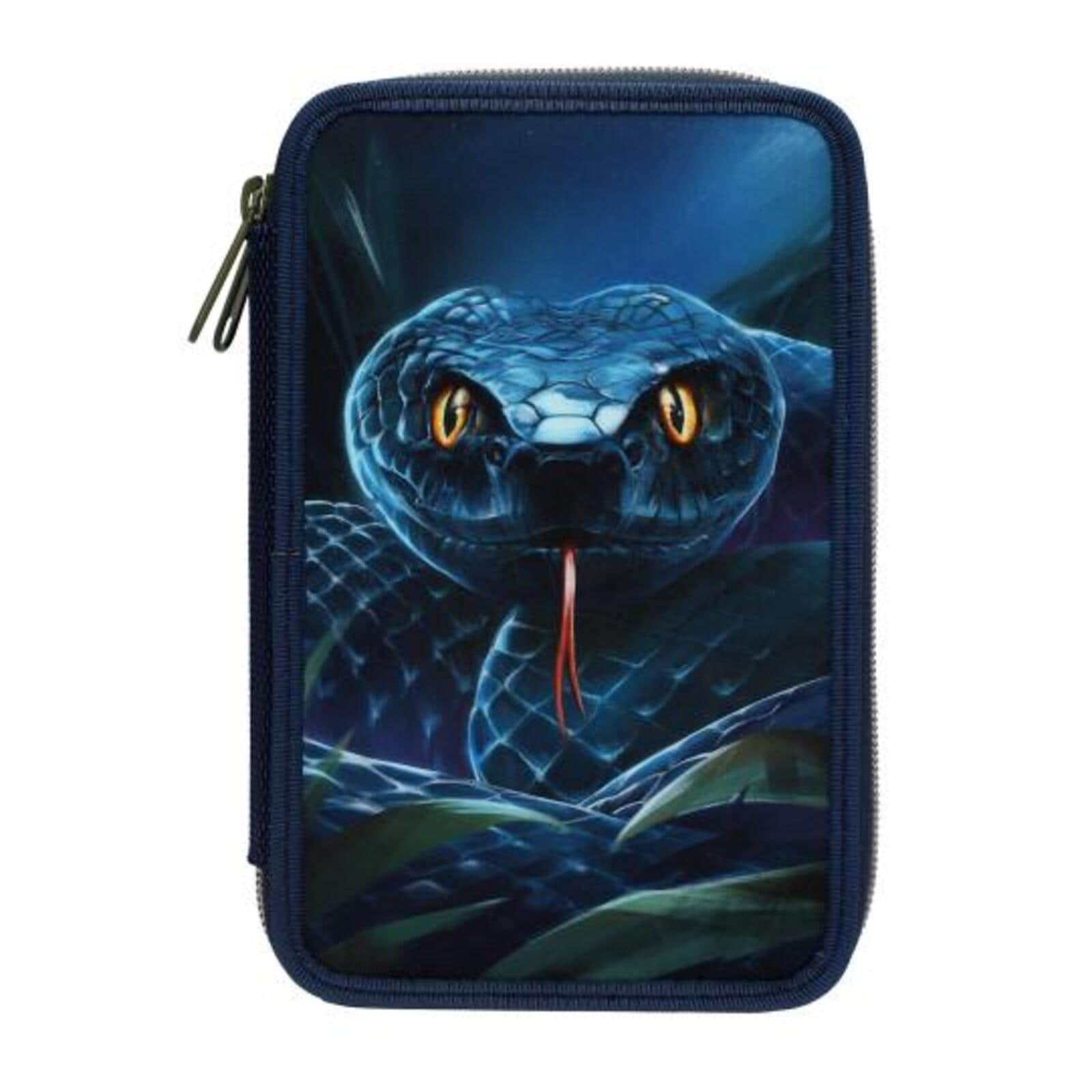 Depesche 2-Fach Federtasche Schlange Adventure World 5,5 x 12 x 19 cm - Bild 1