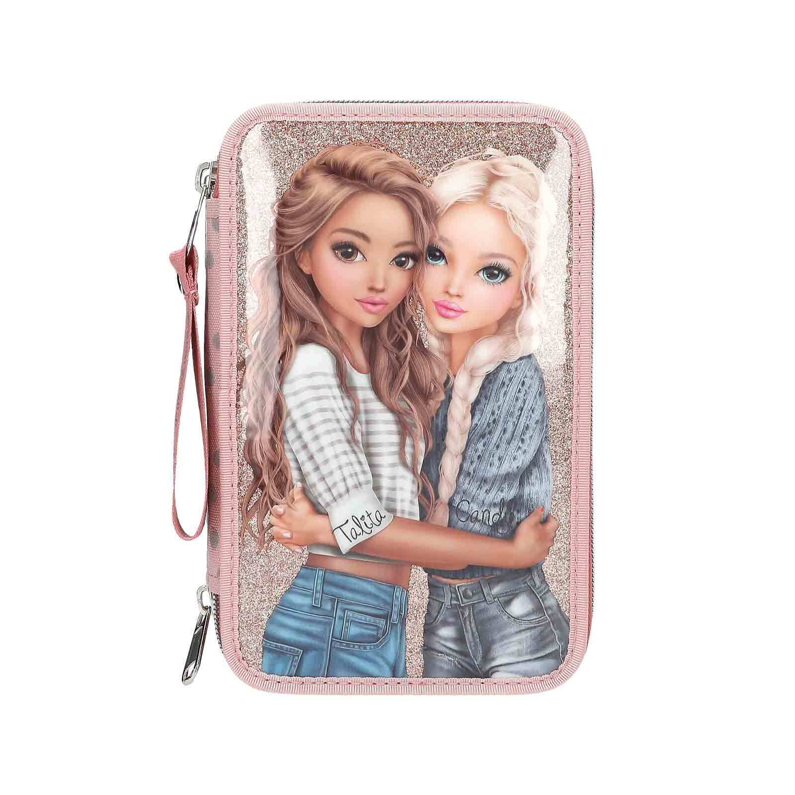 Depesche 3-Fach Federtasche DOTS TOPModel 7,5 x 13 x 20 cm 