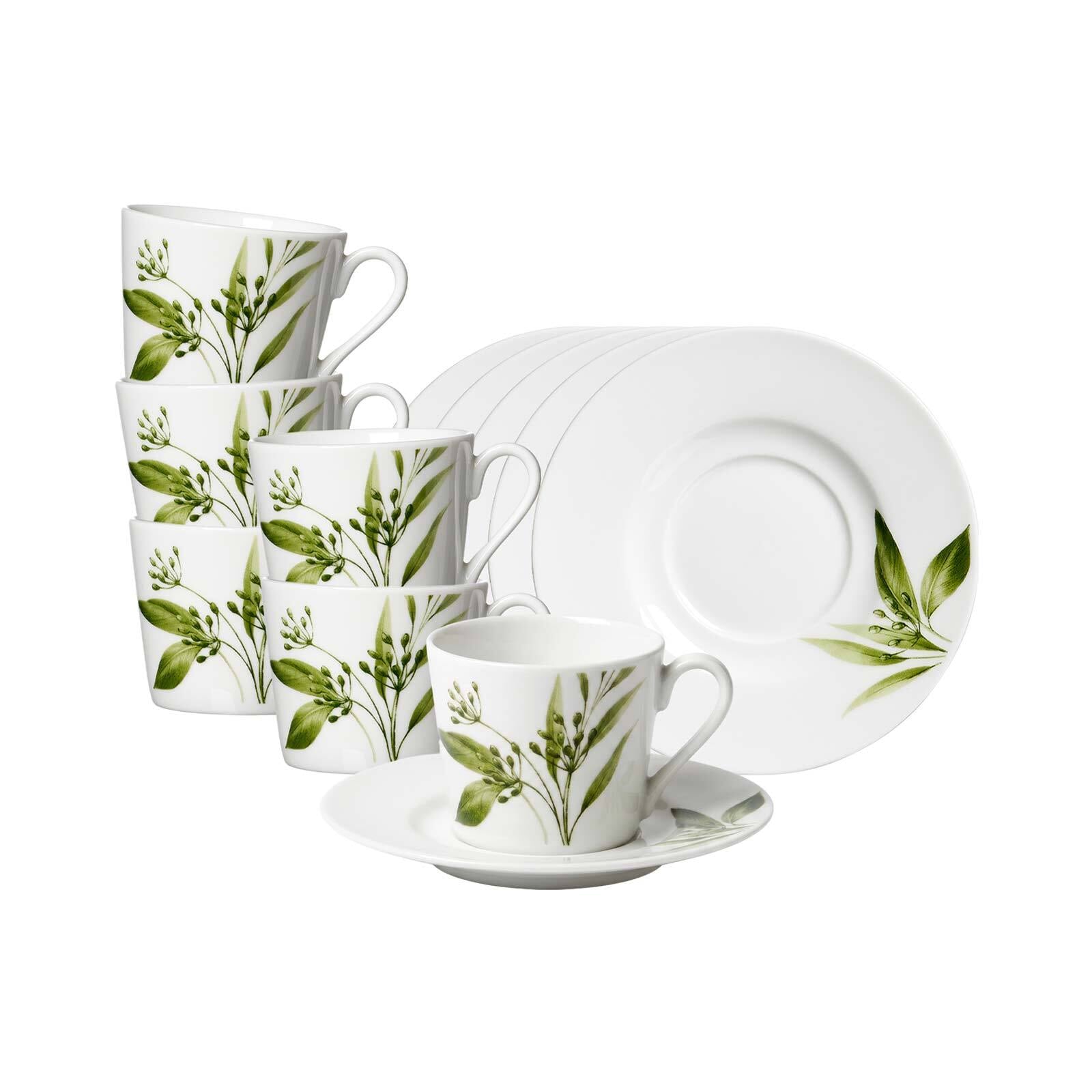 Ritzenhoff & Breker Espressotassen mit Untertassen Evora 100 ml 6er Set - Bild 1