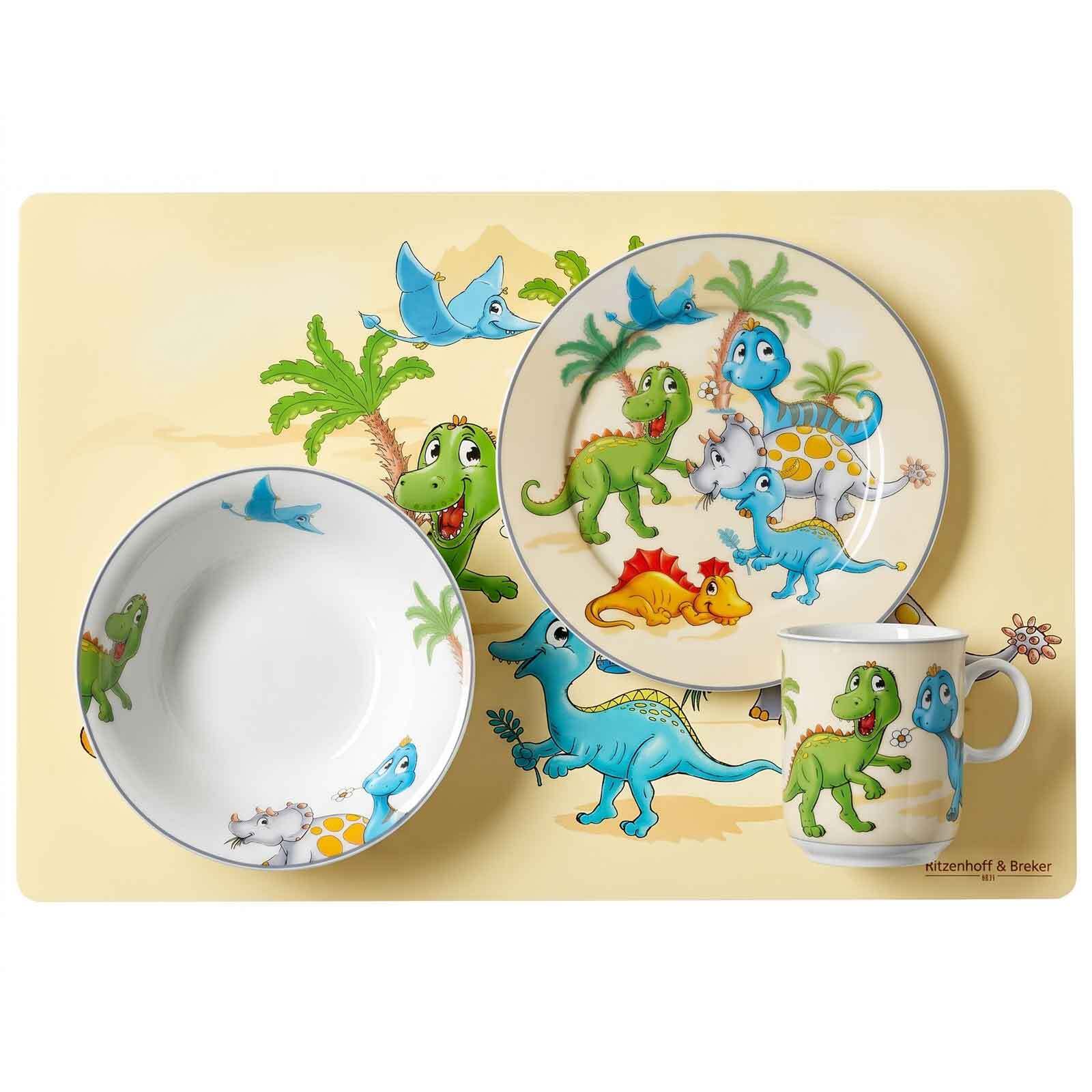 Ritzenhoff & Breker Kindergeschirr mit Platzset Dino - Bild 1