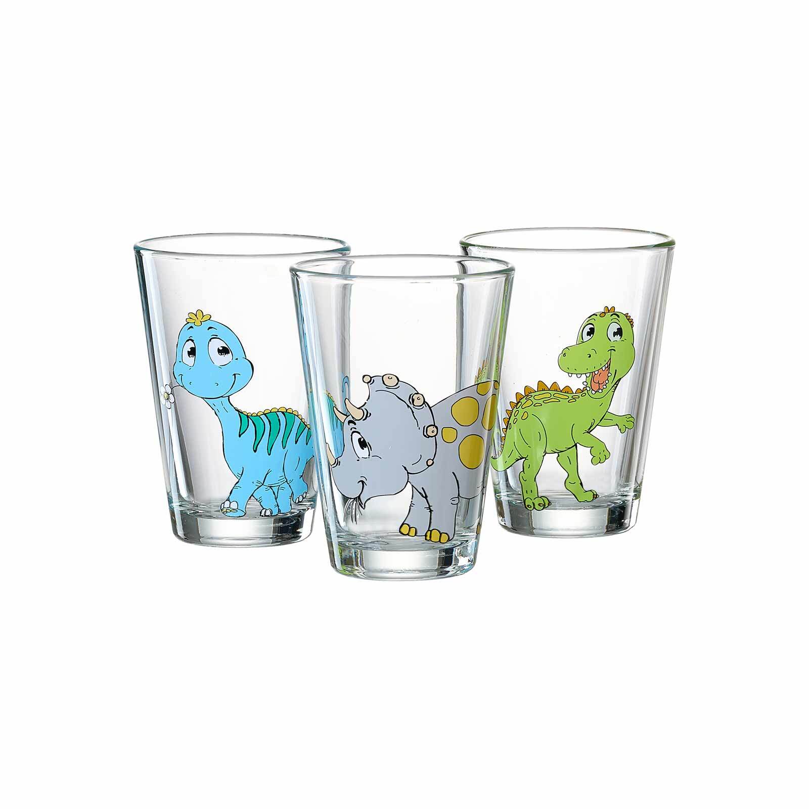 Ritzenhoff & Breker Kindergl&auml;ser Dino 200 ml 3er Set - Bild 1