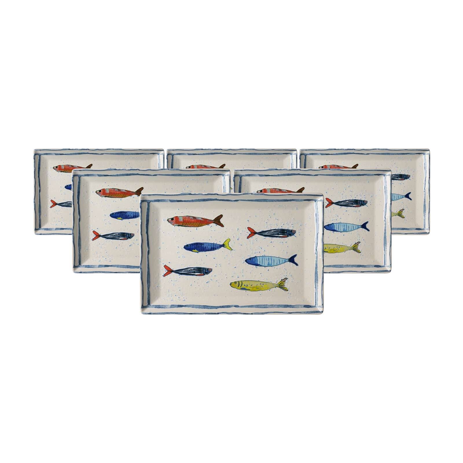 Ritzenhoff & Breker Servierplatten Maro 30 x 20 cm 6er Set