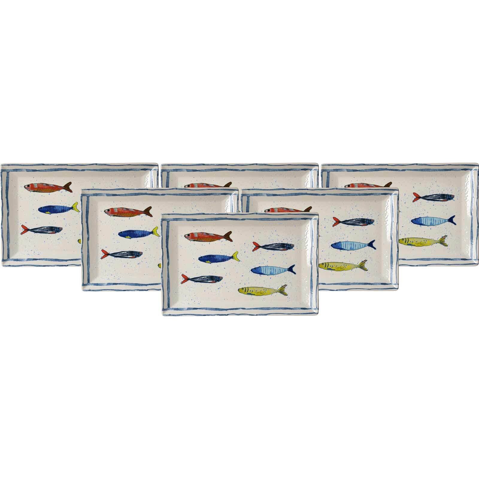 Ritzenhoff & Breker Servierplatten Maro 34 x 23 cm 6er Set