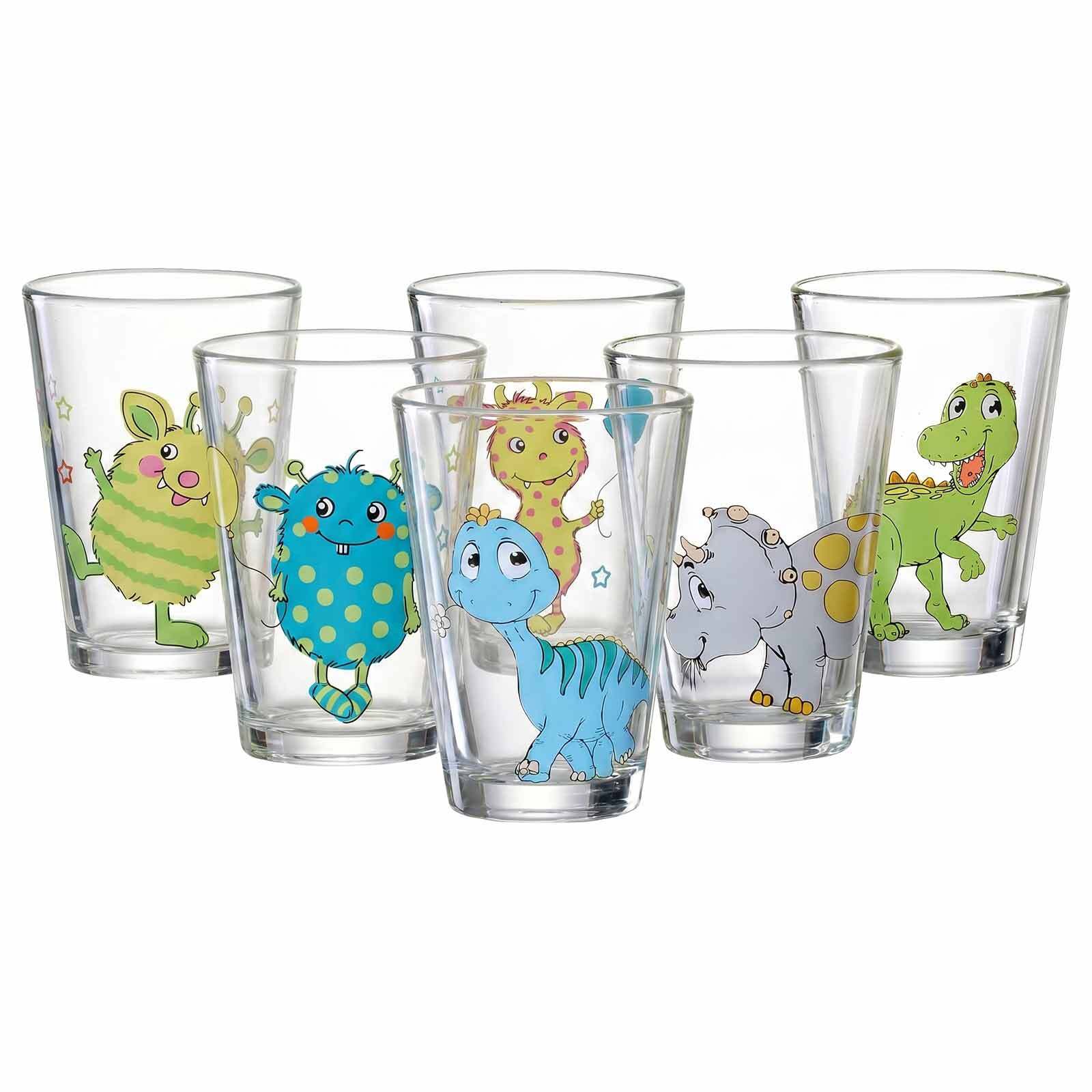 Ritzenhoff & Breker Kindergl&auml;ser Dino und Monsterchen 200 ml 6er Set - Bild 1