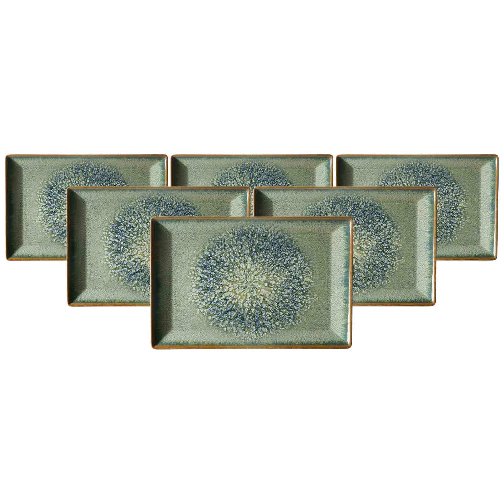 Ritzenhoff & Breker Servierplatten Verde 30 x 20 cm 6er Set - Bild 1