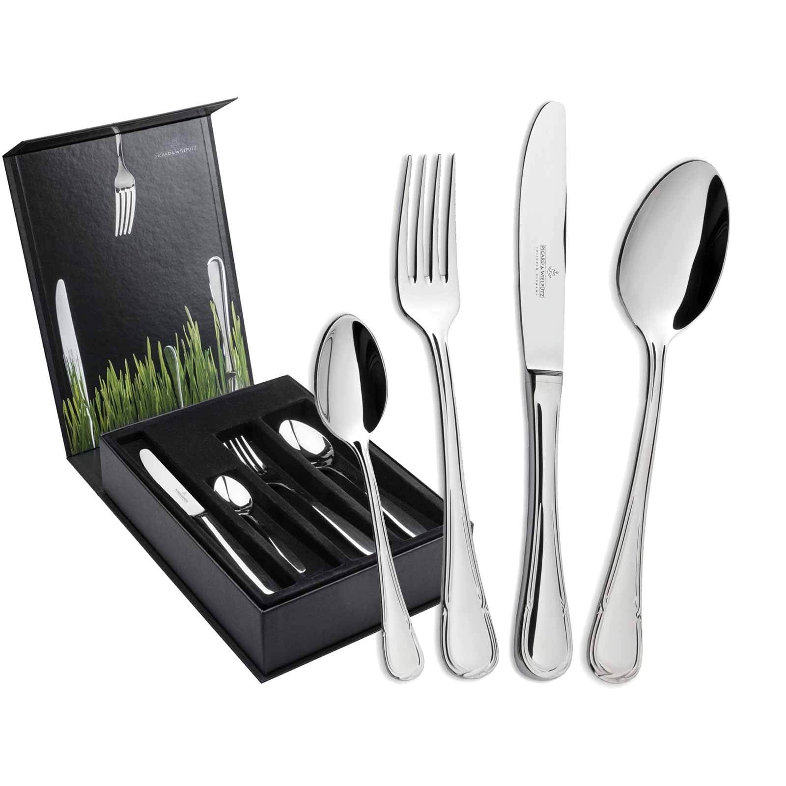 Picard & Wielp&uuml;tz Tafelbesteck inkl. Besteckbox Ligato 24er Set 