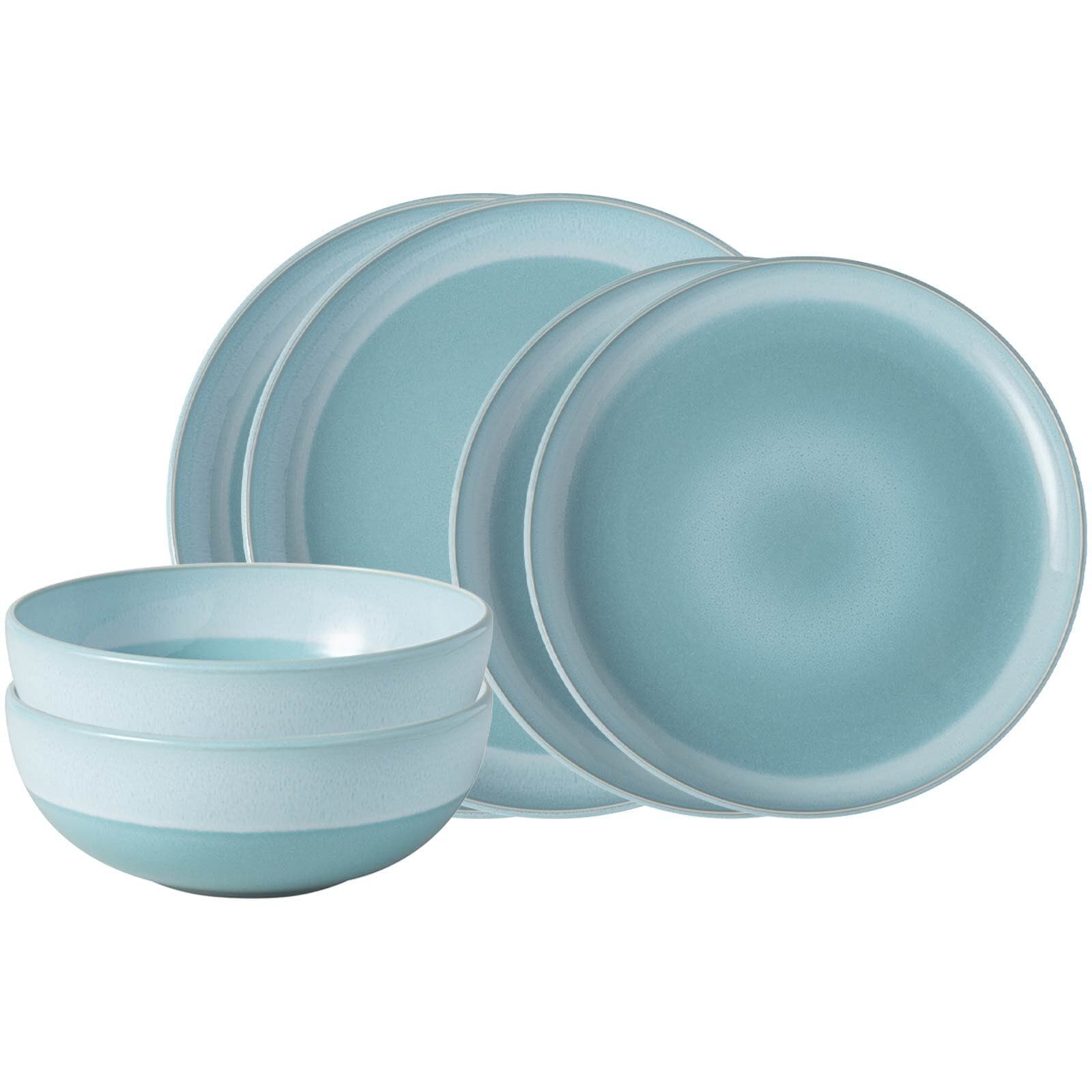 like. by Villeroy & Boch Basic-Set Perlemor Aqua 6er Set - Bild 1