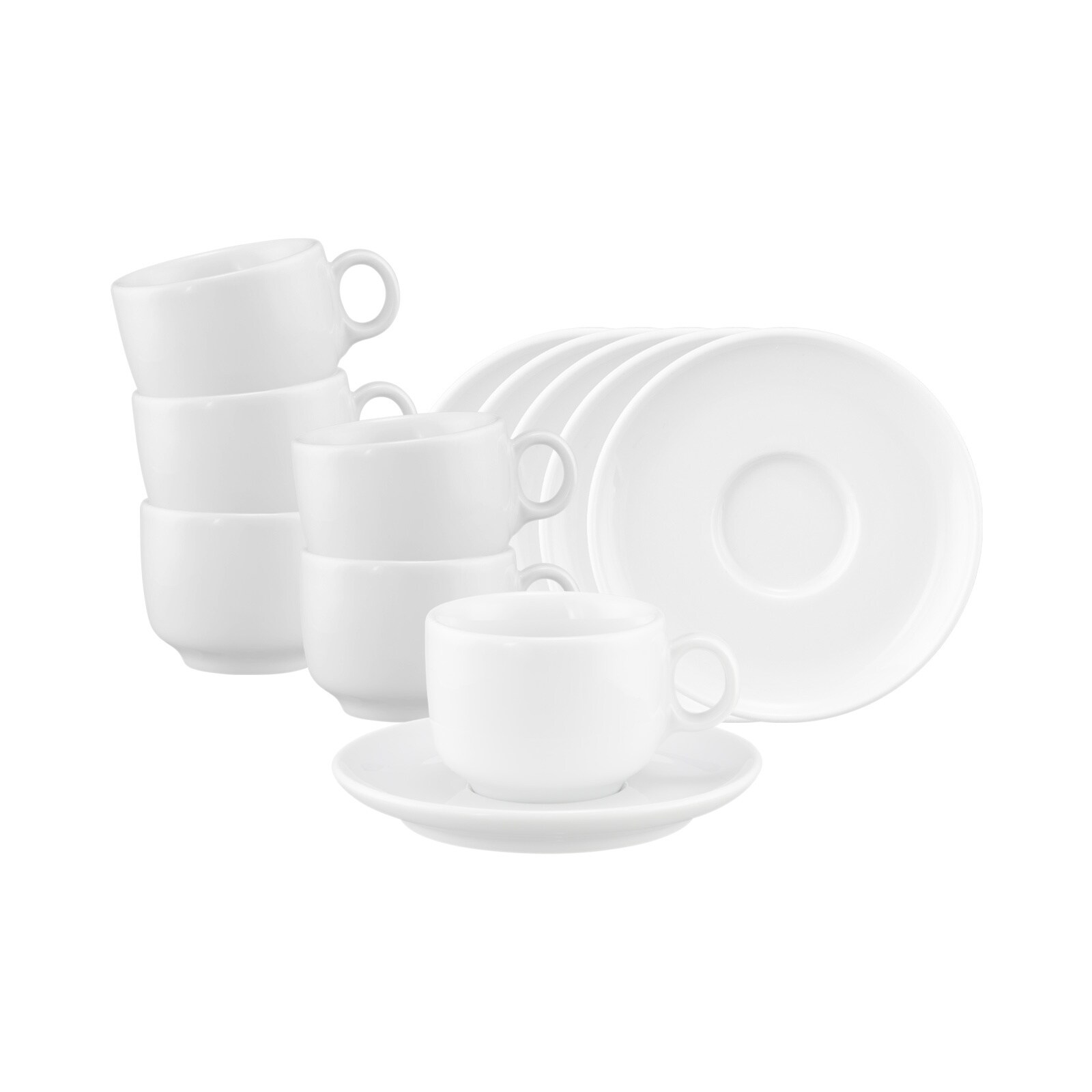 Espressotassen mit Untertassen Sento Home  6er Set