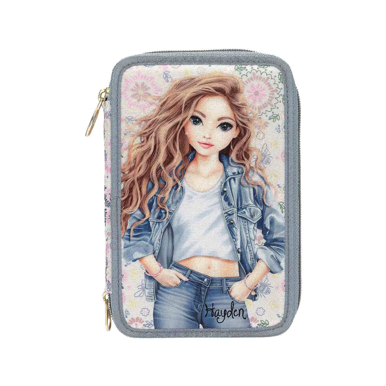 Depesche 3-Fach Federtasche FESTIVAL FUN TOPModel 7,5 x 13 x 20 cm - Bild 1
