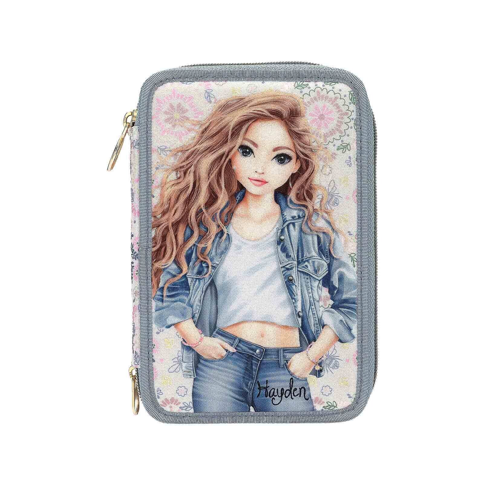 Depesche 3-Fach Federtasche FESTIVAL FUN TOPModel 7,5 x 13 x 20 cm