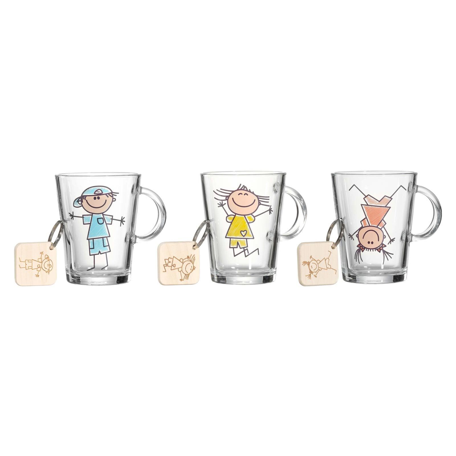 Ritzenhoff & Breker Kinderbecher mit Schlüsselanhänger Best Friends 290 ml 3er Set