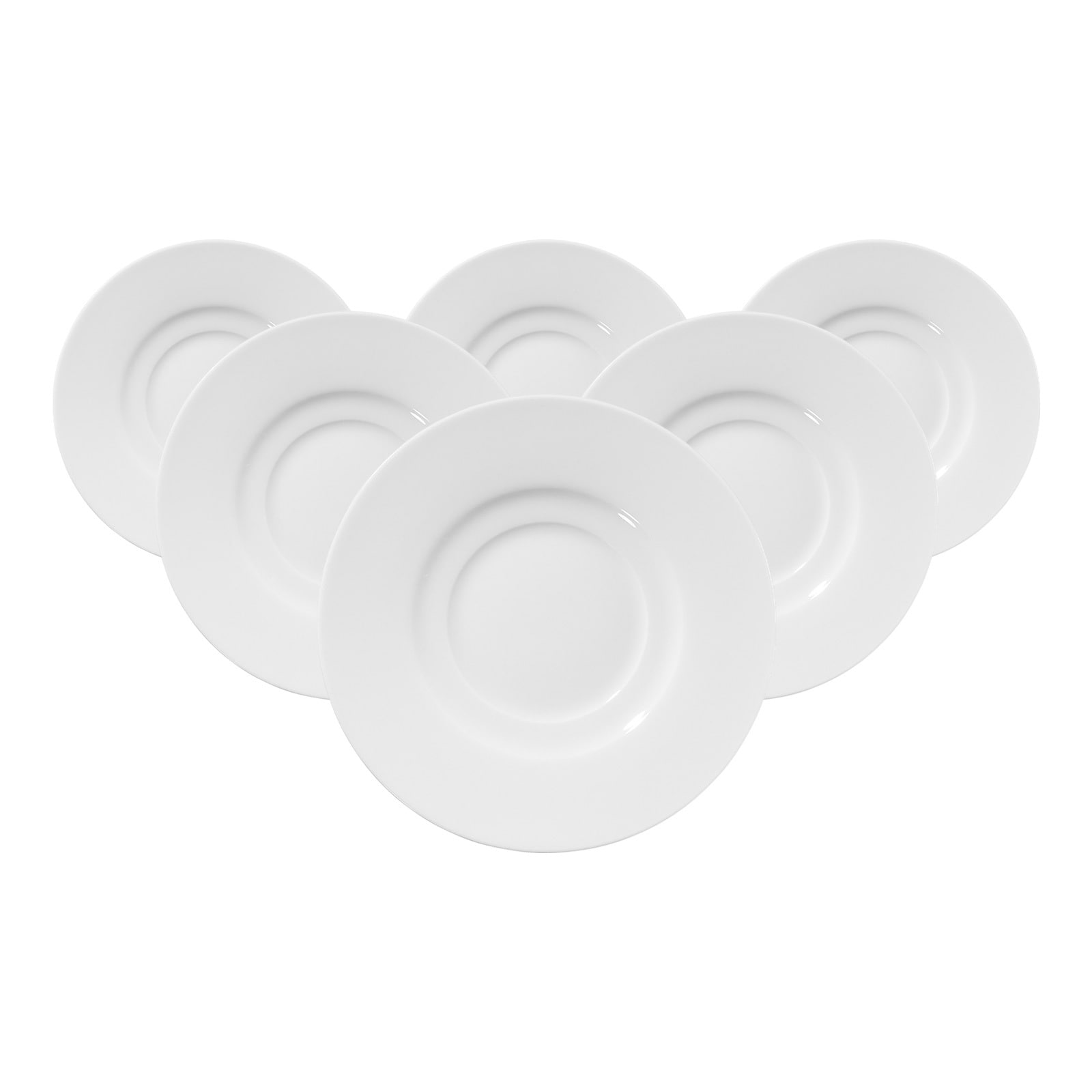 Ritzenhoff & Breker Kaffeeuntertassen Bianco Conico &oslash; 15 cm 6er Set - Bild 1
