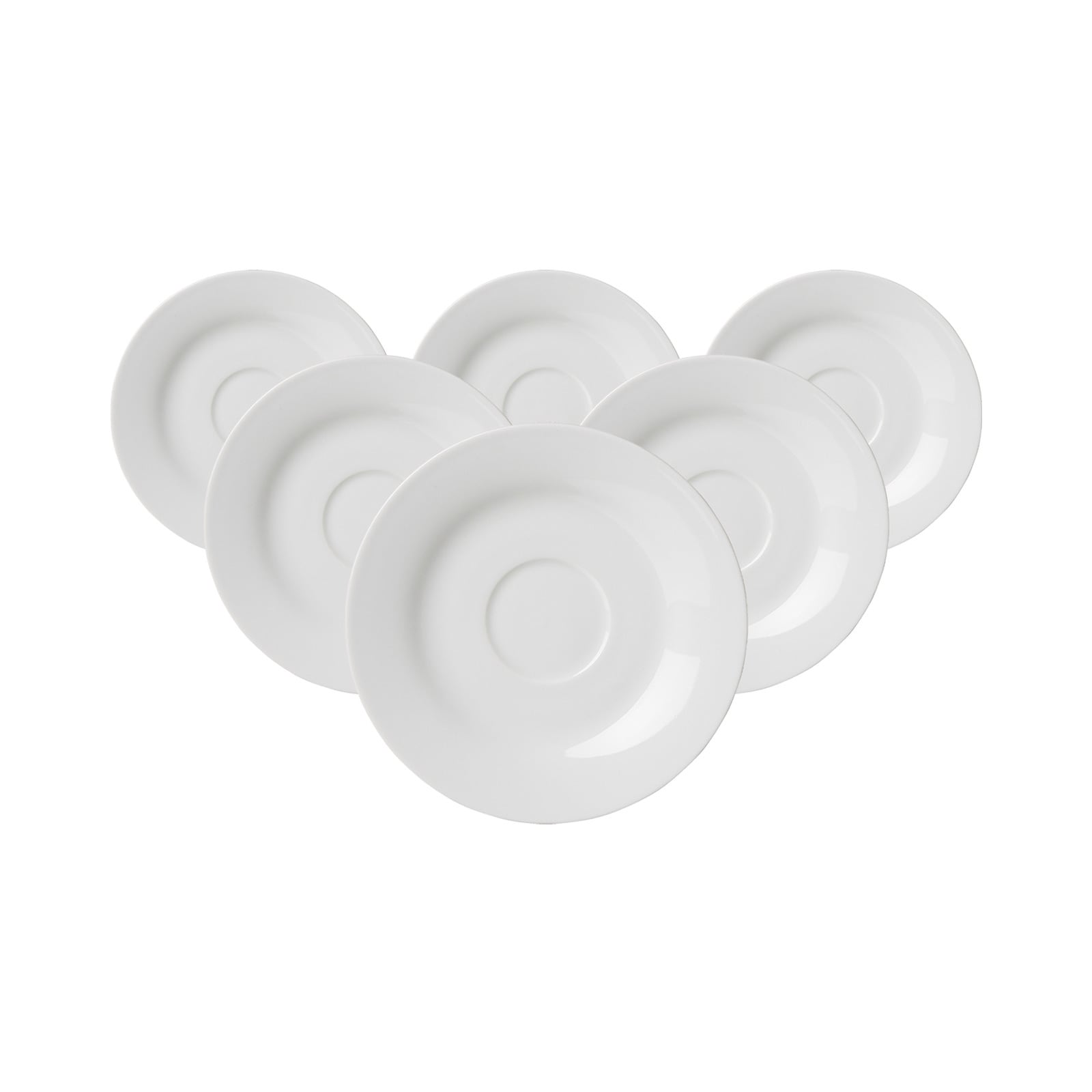 Ritzenhoff & Breker Kaffeeuntertassen Bianco Rondo &oslash; 15 cm 6er Set - Bild 1