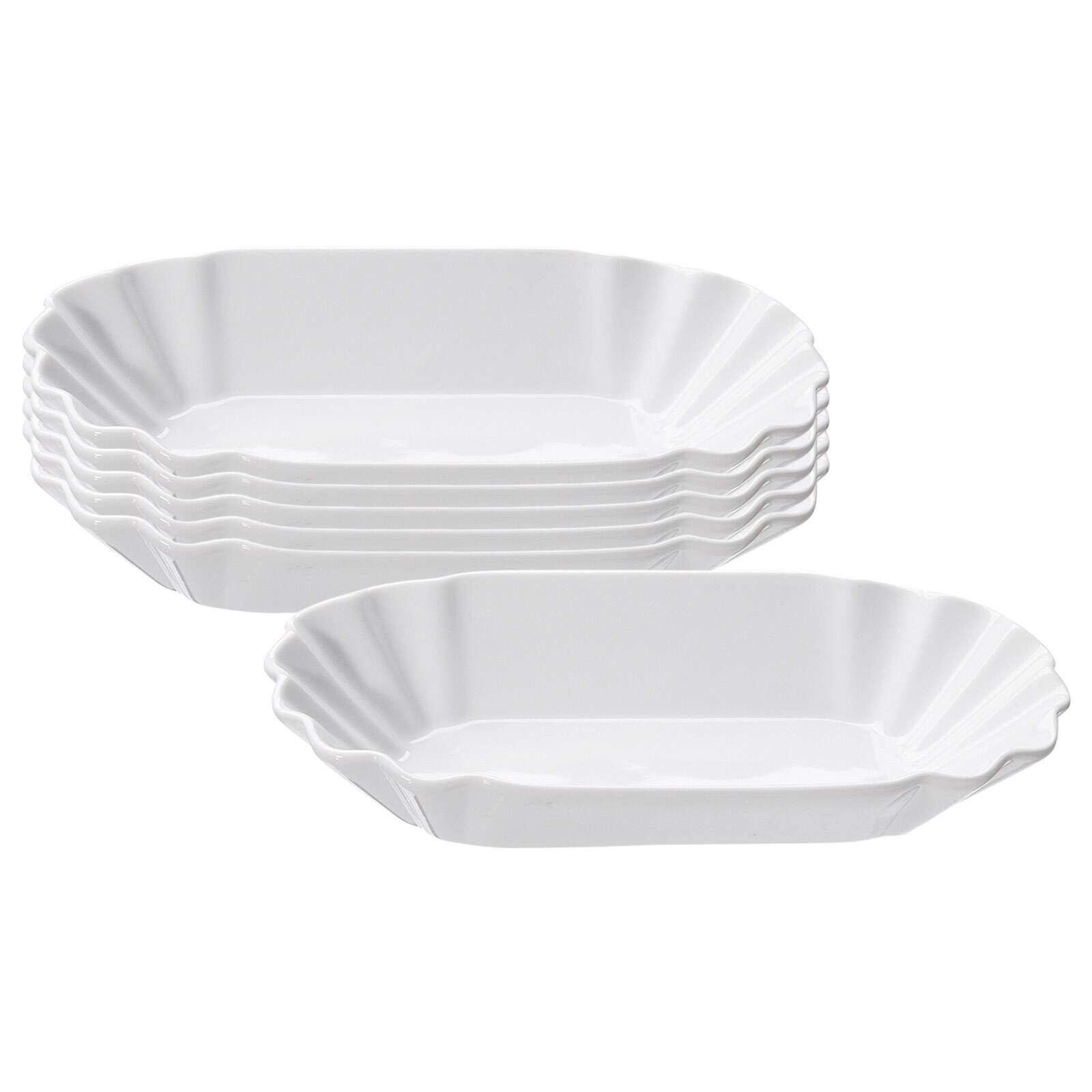 Ritzenhoff & Breker Pommes-Schalen Bianco 20 x 12 cm 6er Set