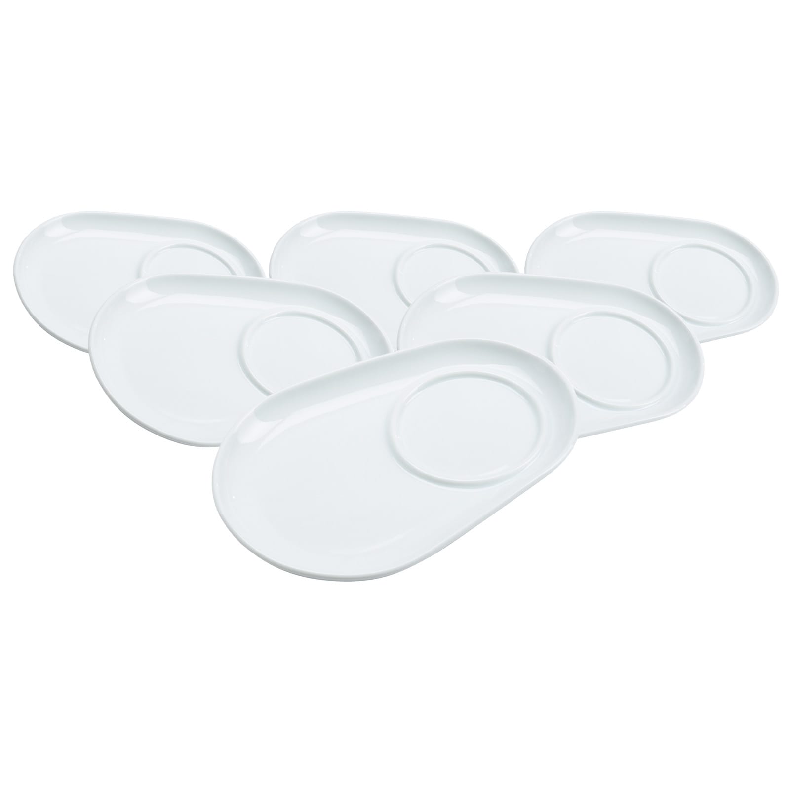 Ritzenhoff & Breker Unterteller Bianco 18 x 12,5 cm 6er Set - Bild 1