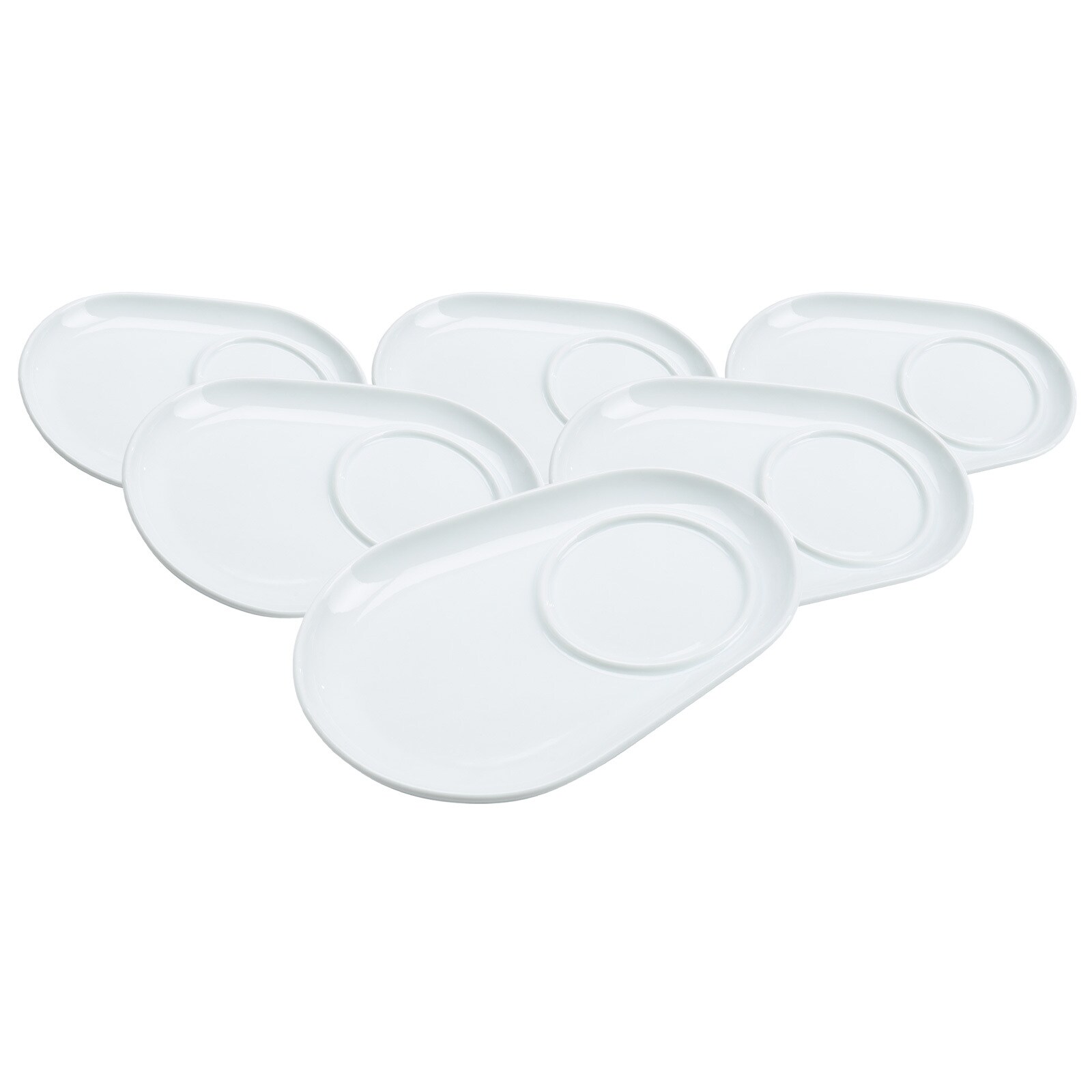 Ritzenhoff & Breker Unterteller Bianco 18 x 12,5 cm 6er Set