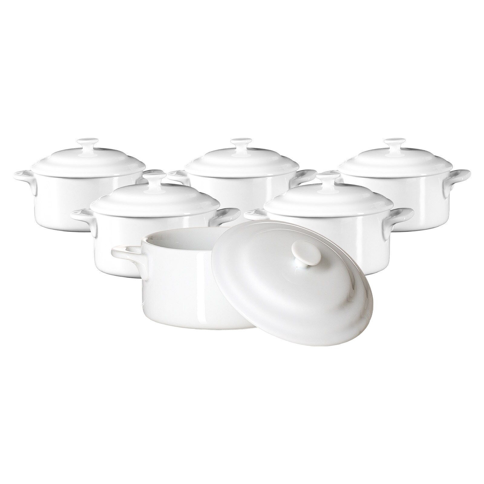 Ritzenhoff & Breker Mini-Terrinen Bianco 10 x 5,2 cm 6er Set
