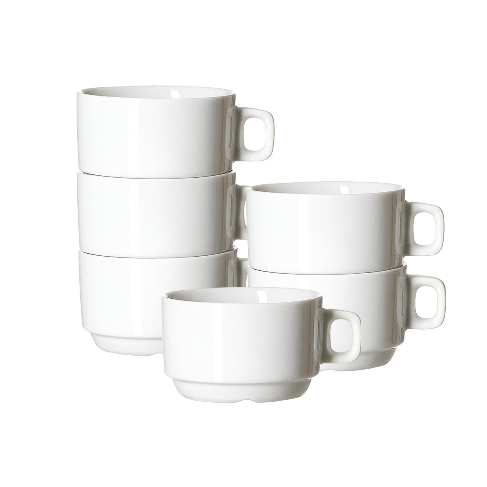 Ritzenhoff & Breker Kaffeetassen mit Untertassen Bianco 190 ml 6er Set - Bild 1