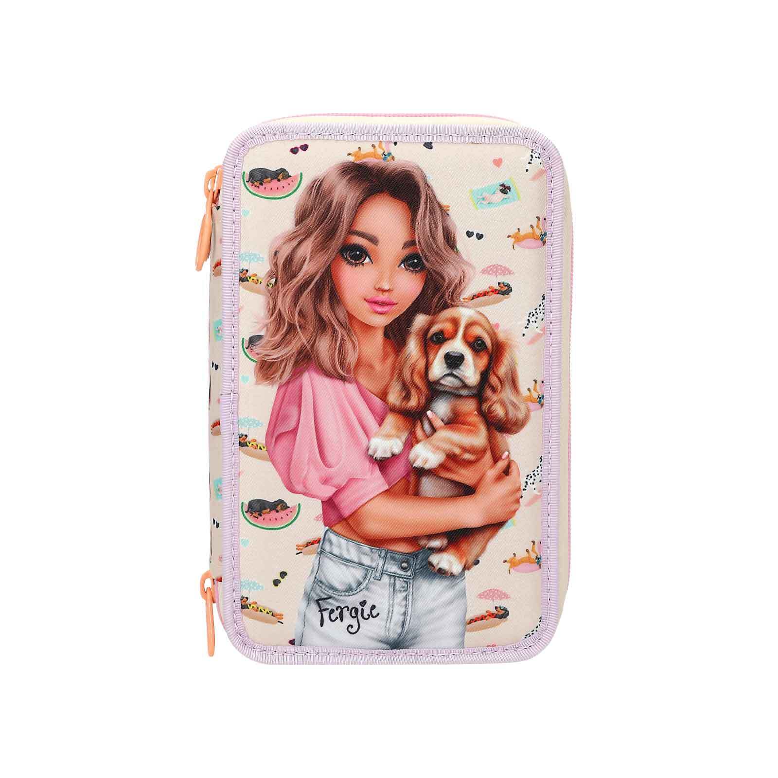 Depesche 3-Fach Federtasche SUNNY DOG TOPModel 7,5 x 13 x 20 cm - Bild 1
