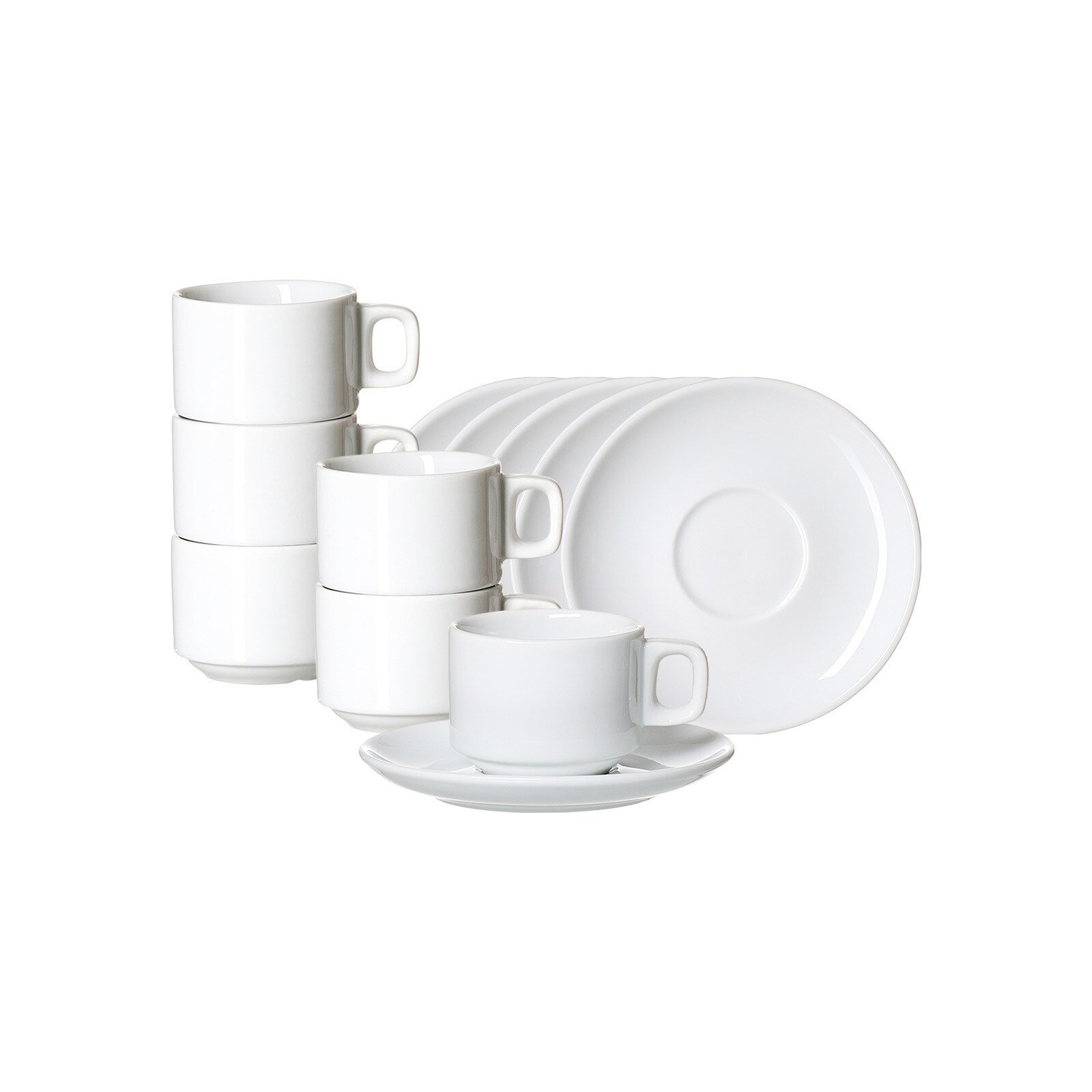 Espressotasse Bianco  6er Set