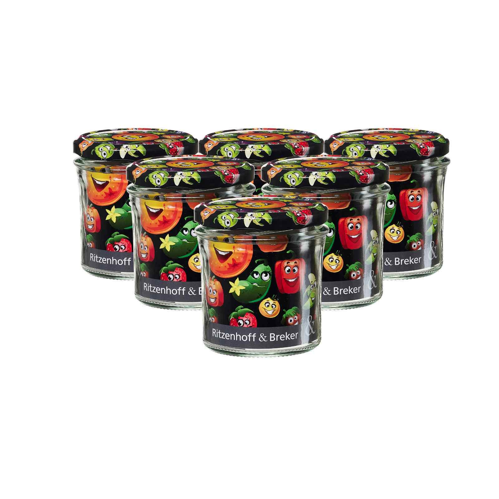 Ritzenhoff & Breker Vorratsgl&auml;ser Smile 435 ml 6er Set - Bild 1