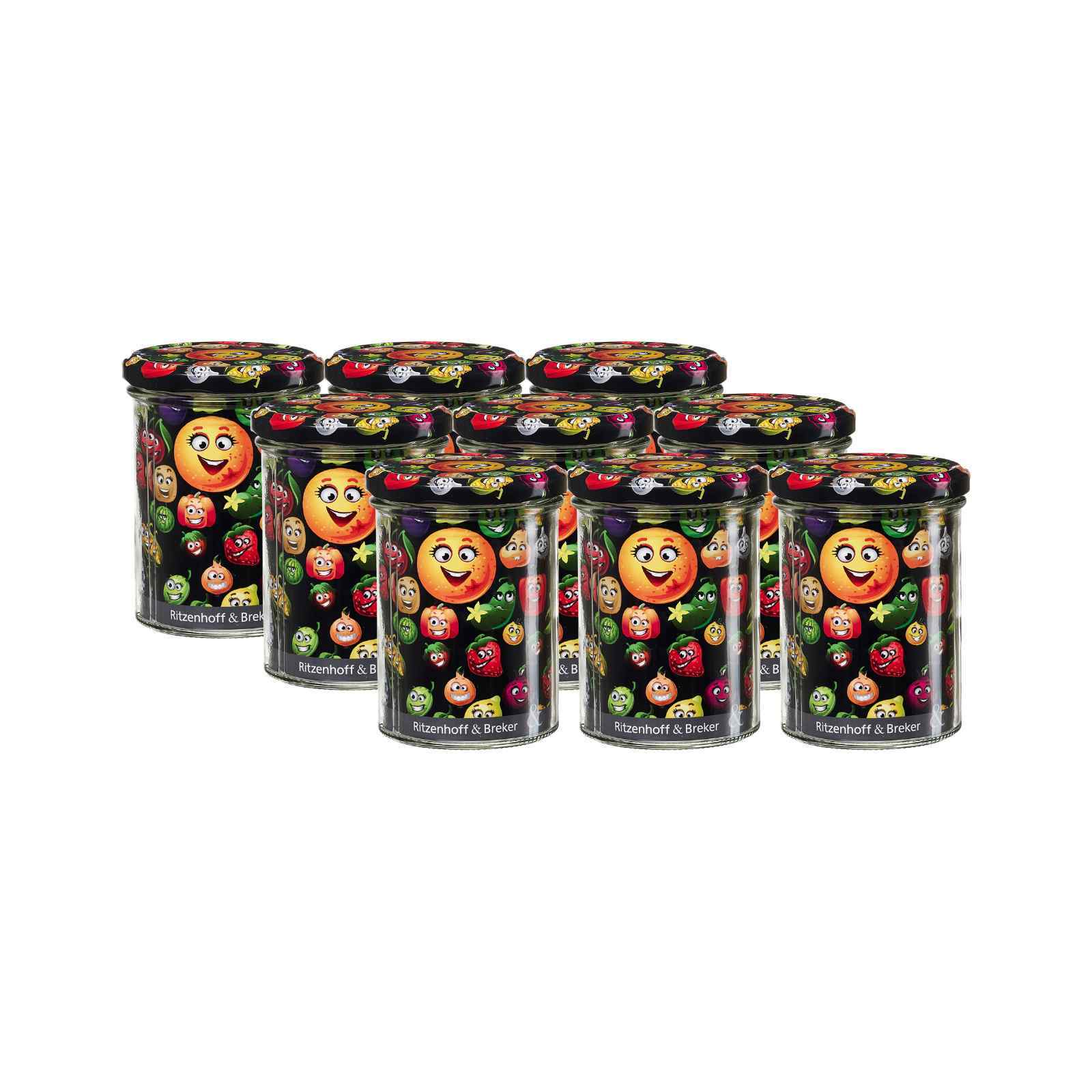 Ritzenhoff & Breker Vorratsgl&auml;ser Smile 475 ml 9er Set - Bild 1
