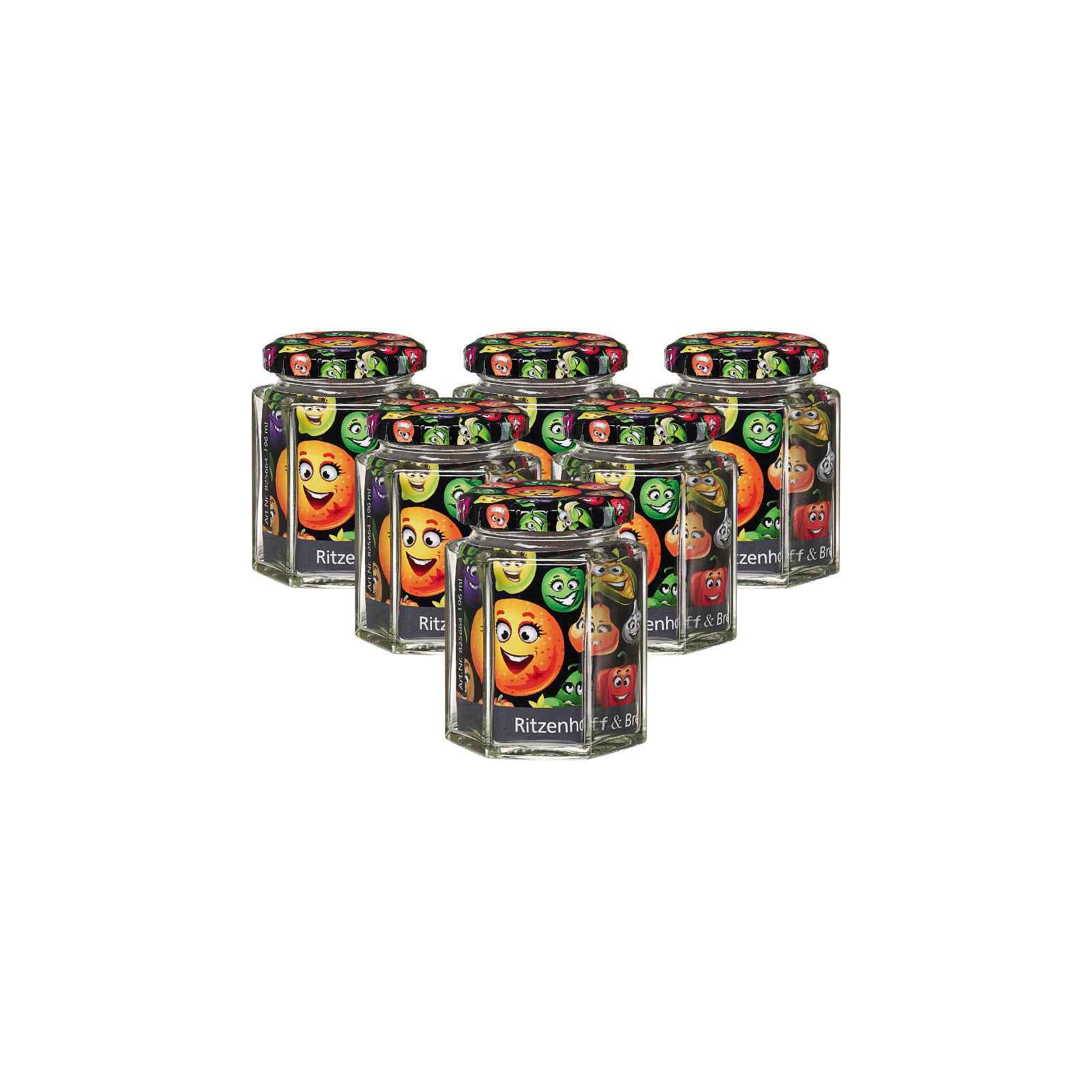 Ritzenhoff & Breker Vorratsgl&auml;ser Smile 196 ml 6er Set - Bild 1
