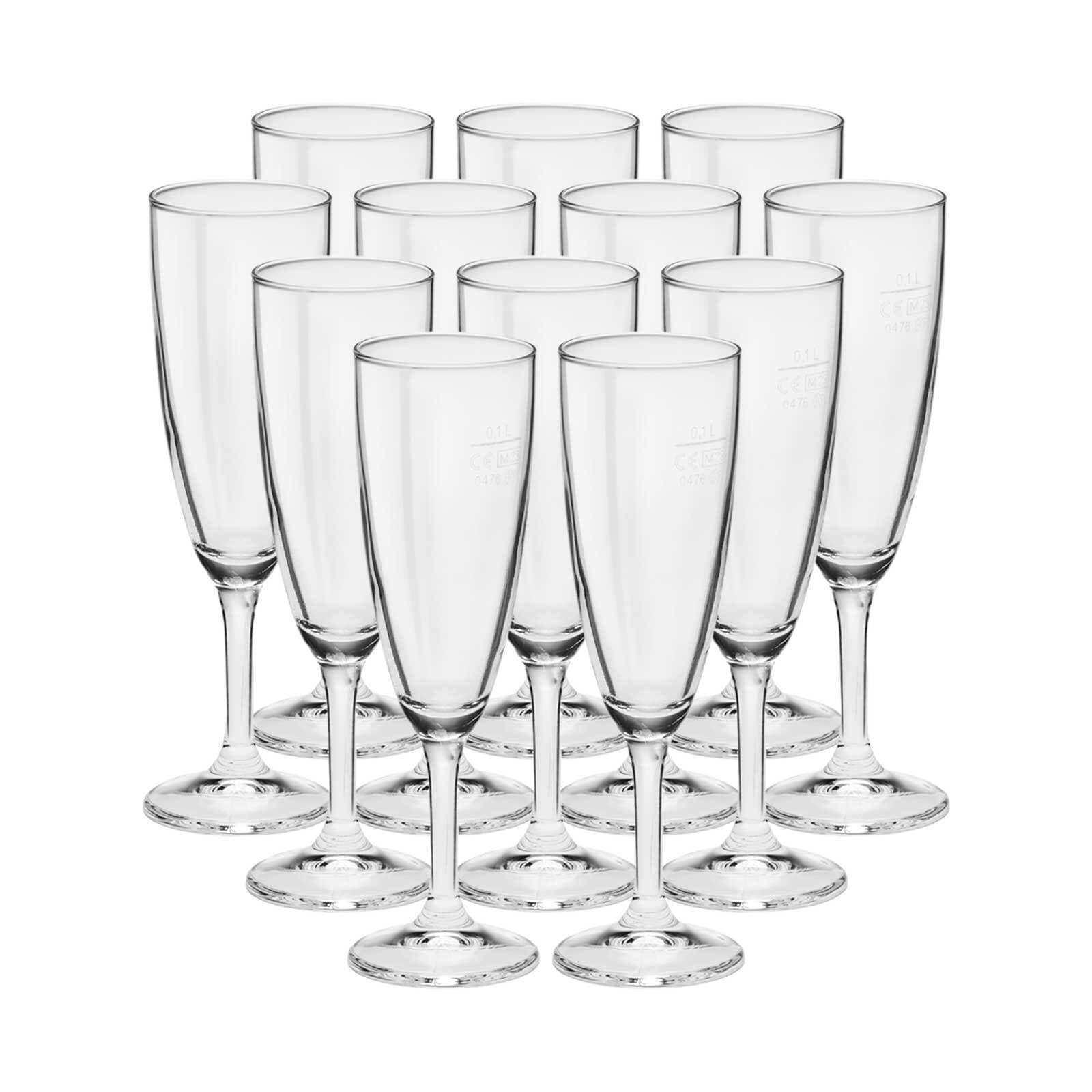 Bormioli Rocco Sektkelche geeicht Prosecco 0,1 l 12er Set - Bild 1