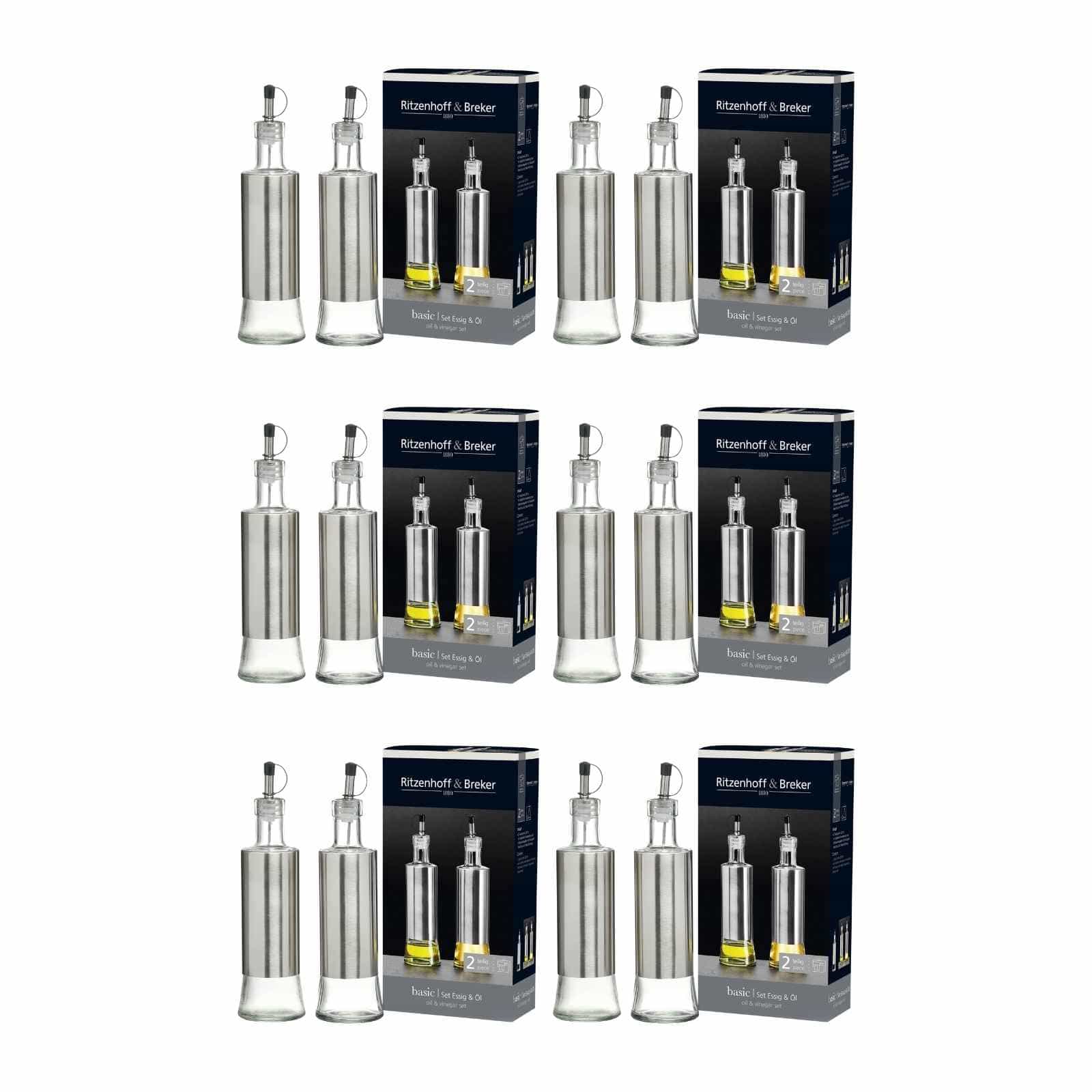 Ritzenhoff & Breker Essig & &Ouml;l Flaschen Basic 320 ml 12er Set - Bild 1