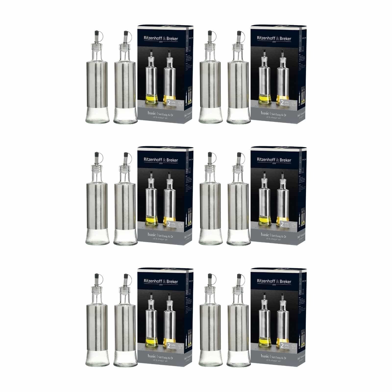 Ritzenhoff & Breker Essig & Öl Flaschen Basic 320 ml 12-tlg.