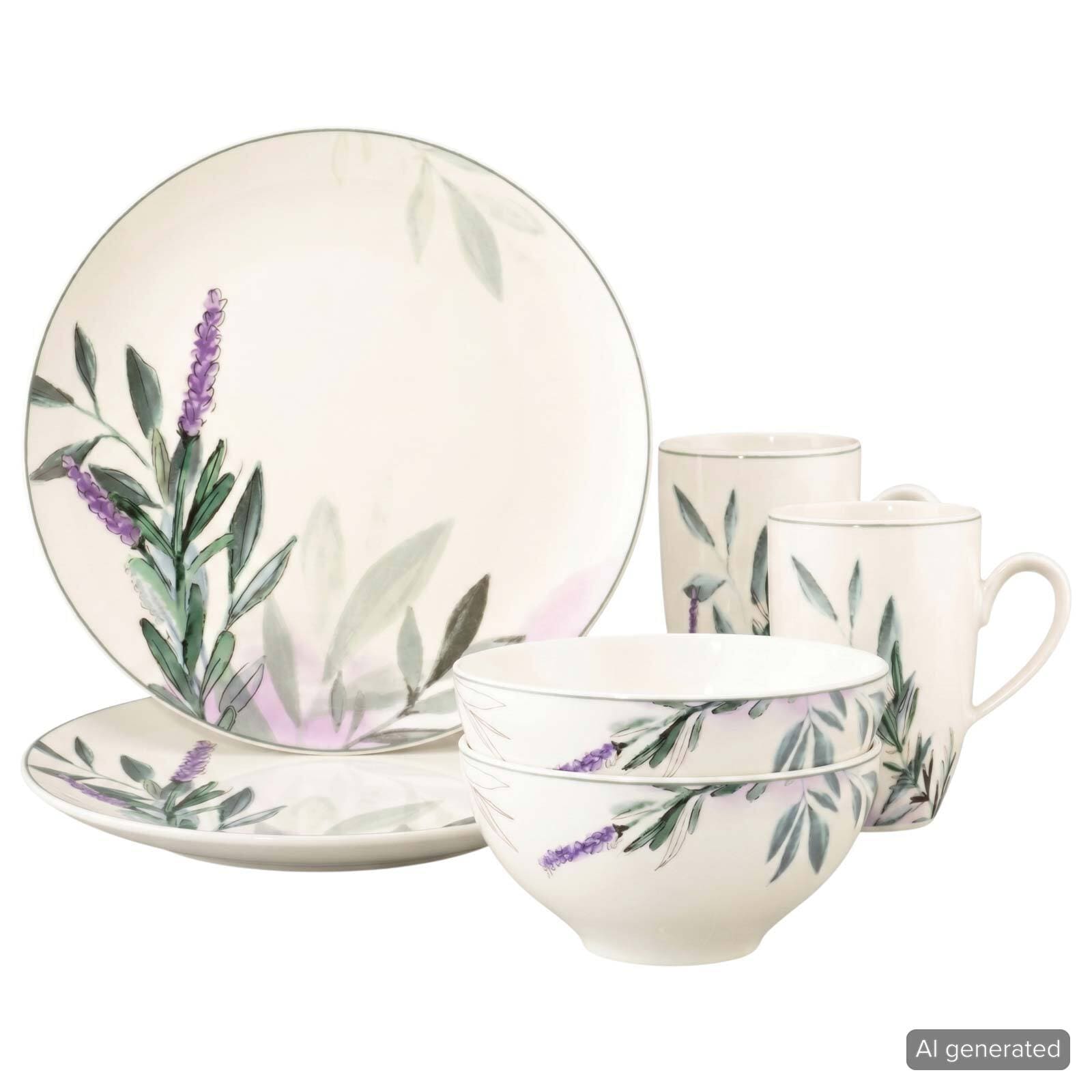 Seltmann Weiden Fr&uuml;hst&uuml;cks-Set Savona Provence 6er Set - Bild 1