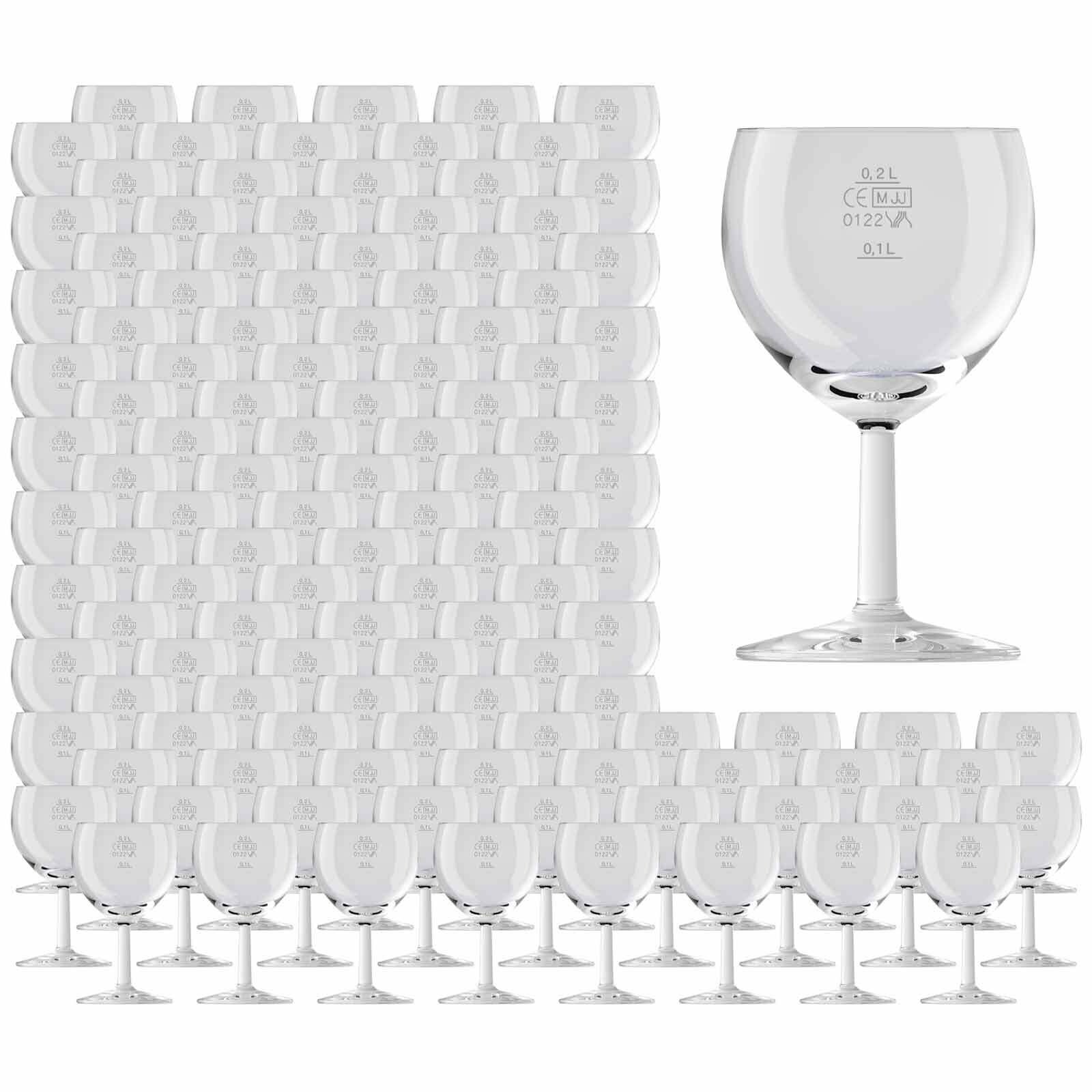 Weingläser geeicht Ballon Profi  + 0,2 l 120er Set