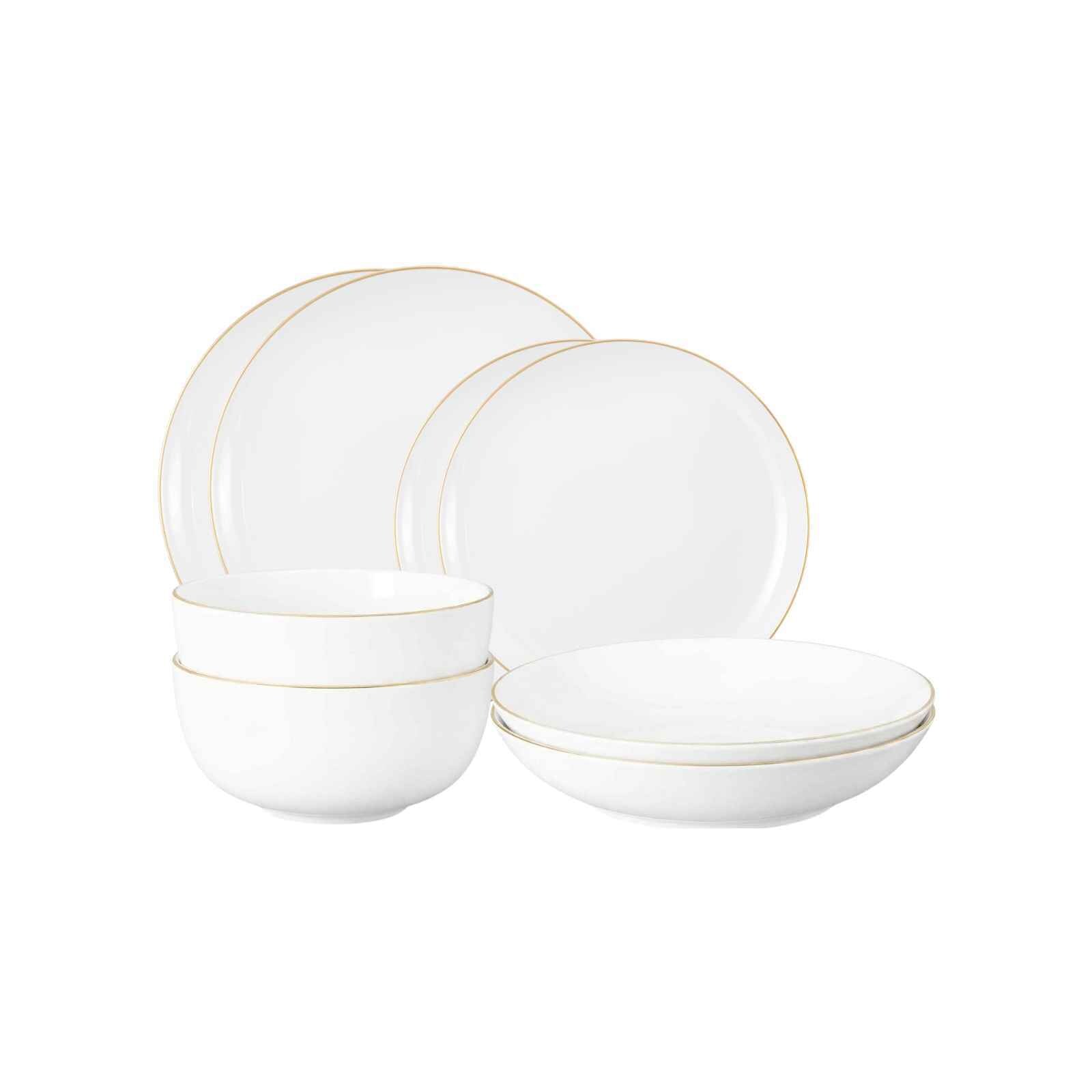 Seltmann Weiden Einsteiger-Set Liberty Goldrand 8-tlg.