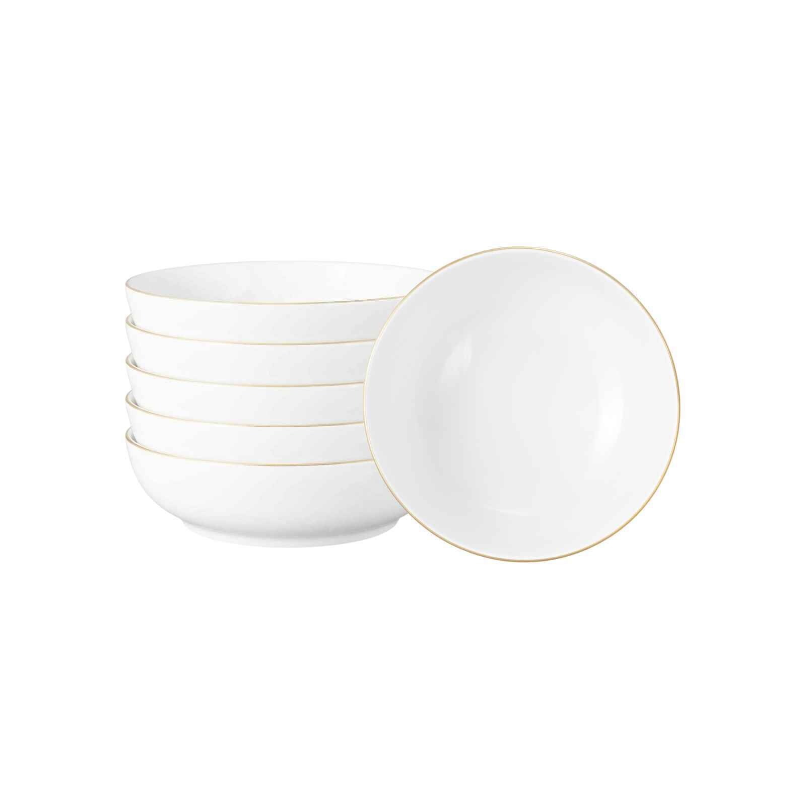Seltmann Weiden Foodbowls Liberty Goldrand ø 17,5 cm 6er Set