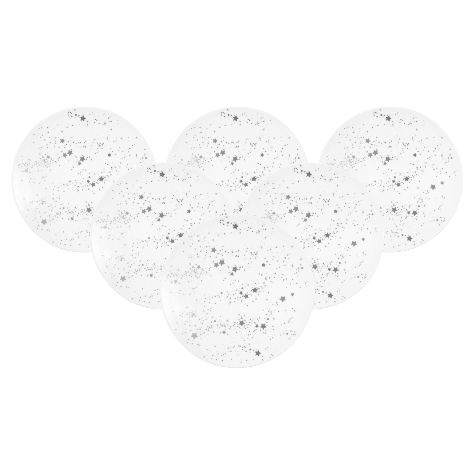 Seltmann Weiden Speiseteller Liberty Silver Stars &oslash; 27,9 cm 6er Set - Bild 1