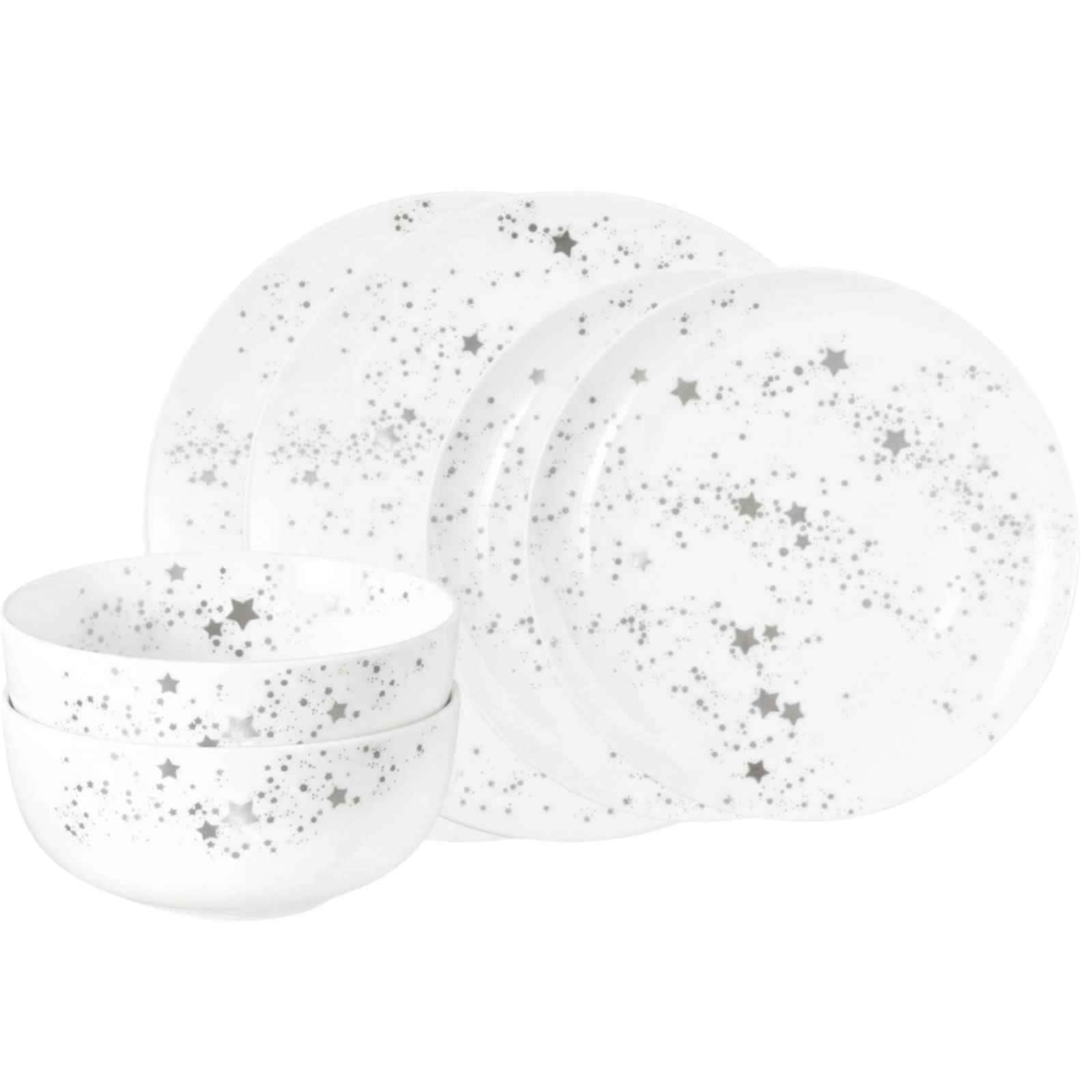 Seltmann Weiden Basic-Set Liberty Silver Stars 6-tlg.