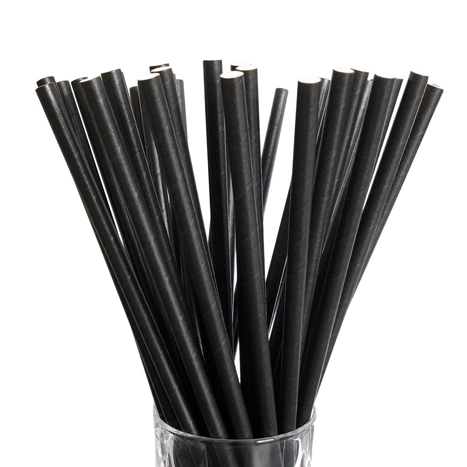 LUXENTU Papier-Trinkhalme Jumbo 20 cm 100er Set - Bild 1