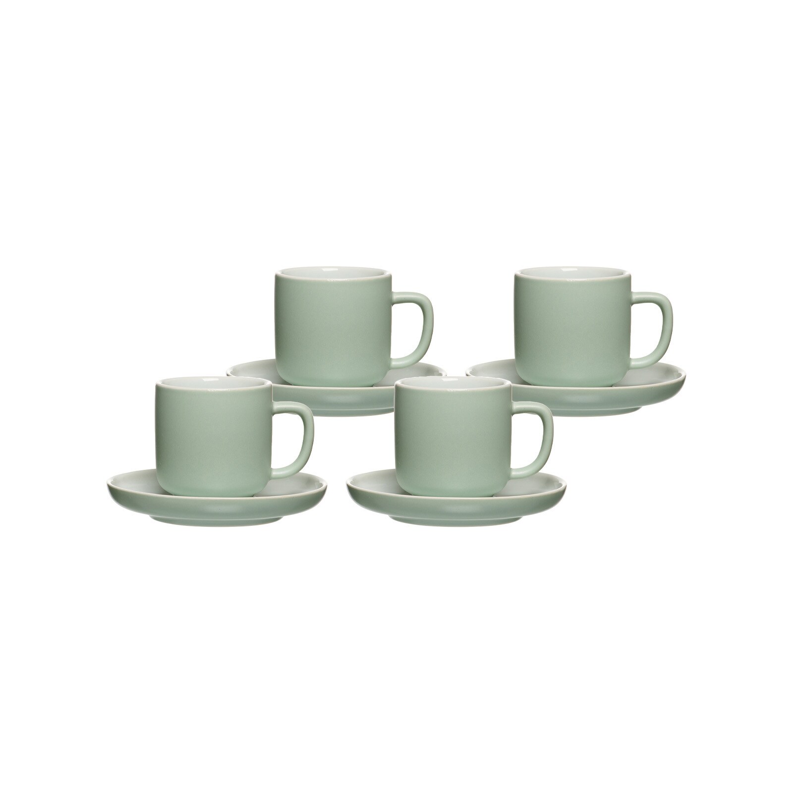 Ritzenhoff & Breker Espressotassen mit Untertassen Jasper 100 ml 4er Set