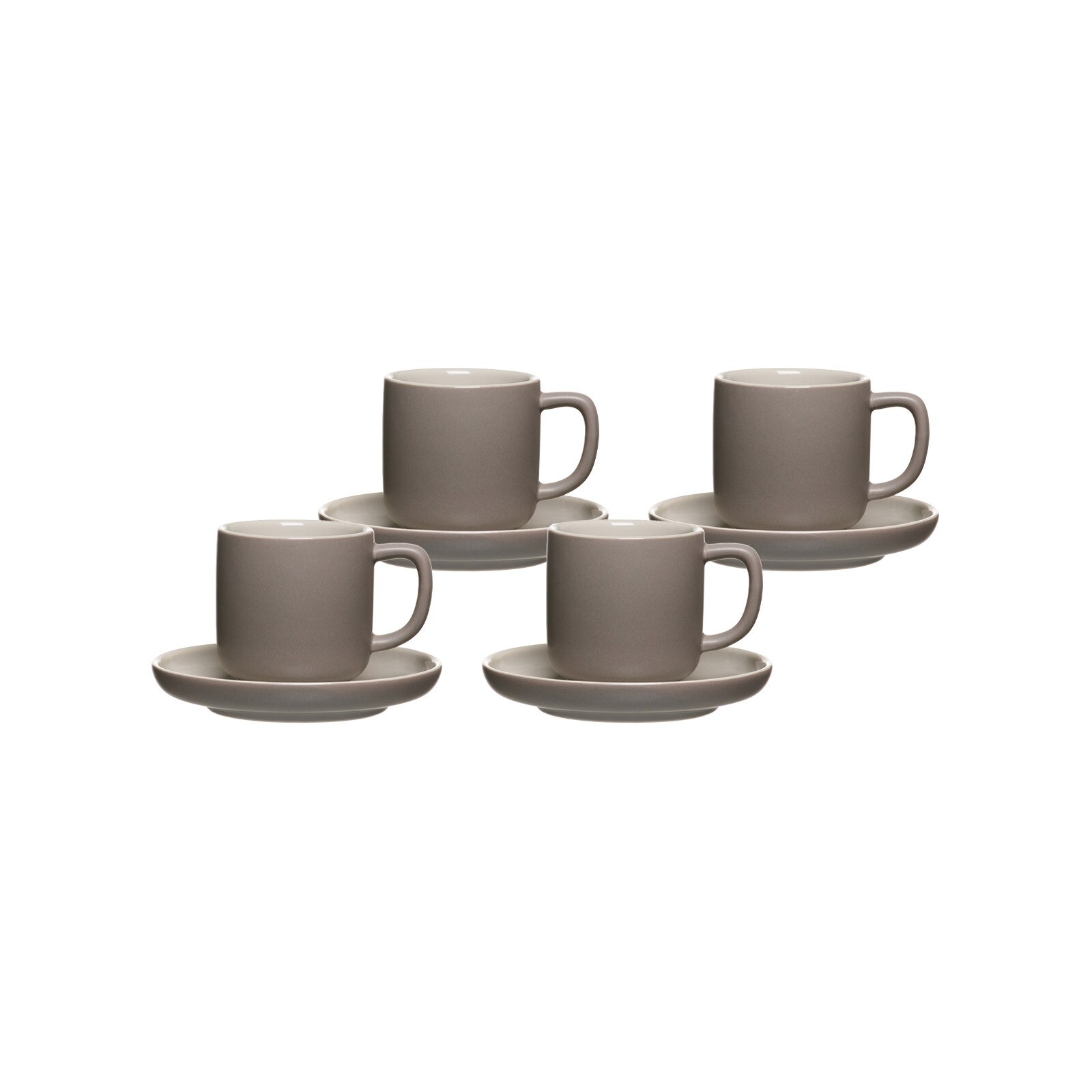 Ritzenhoff & Breker Espressotassen mit Untertassen Jasper 100 ml 4er Set