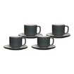 Ritzenhoff & Breker Kaffeetassen mit Untertassen Jasper 240 ml 4er Set