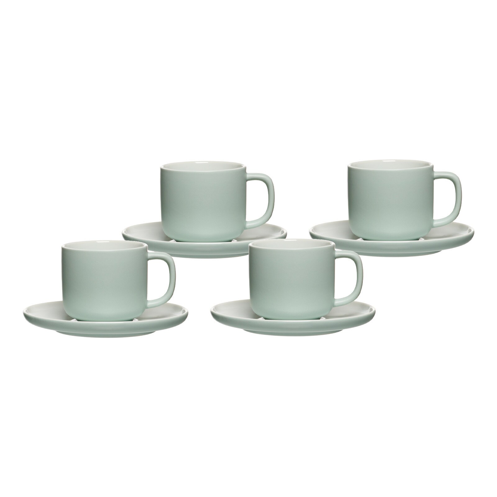 Ritzenhoff & Breker Kaffeetassen mit Untertassen Jasper 240 ml 4er Set