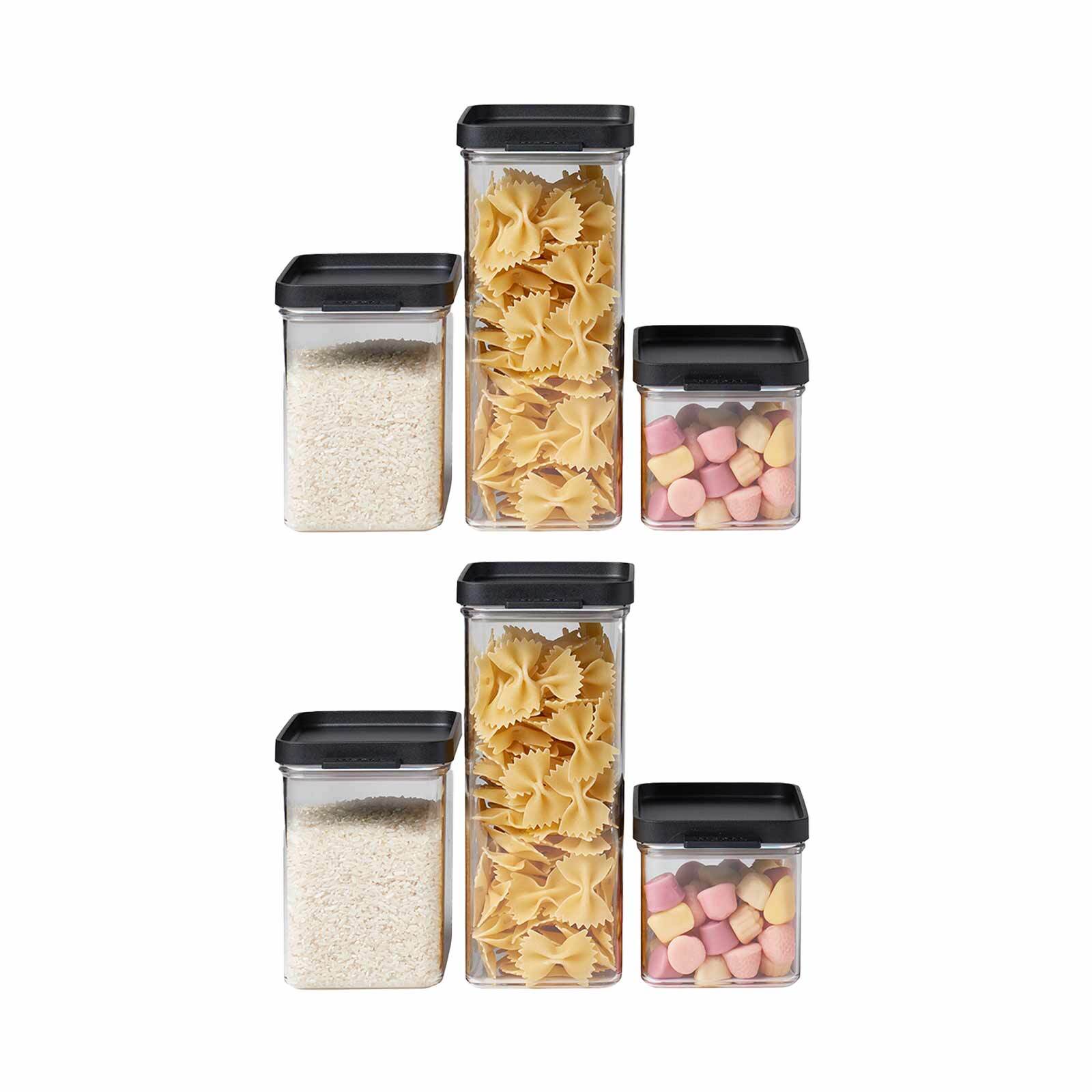 Mepal Vorratsdosen-Set Omnia 700 + 1100 + 2000 ml 6er Set - Bild 1