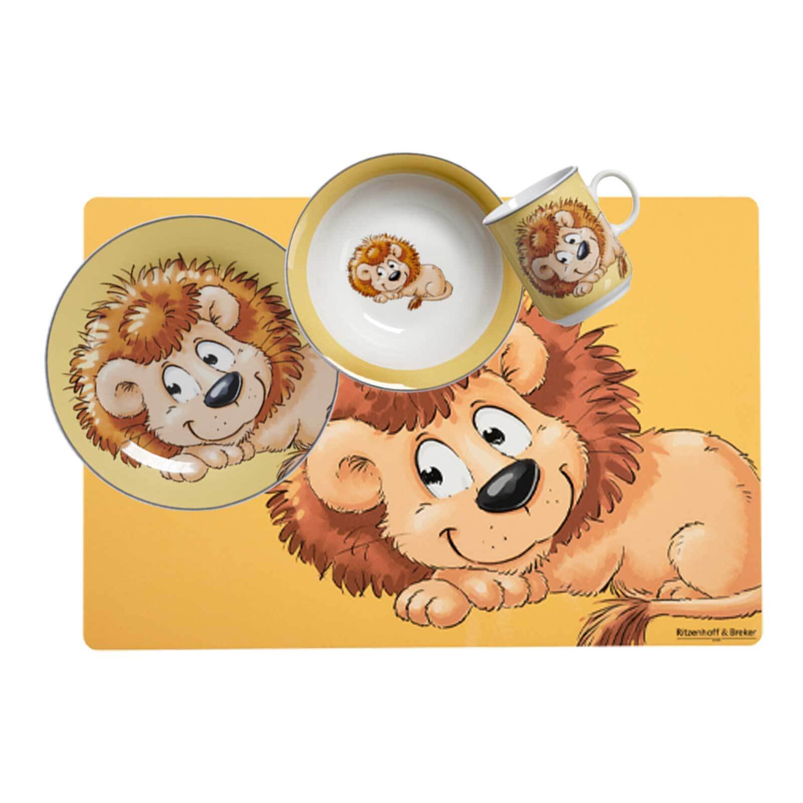 Ritzenhoff & Breker Kindergeschirr + Tischmatte Happy Zoo 4er Set - Bild 1